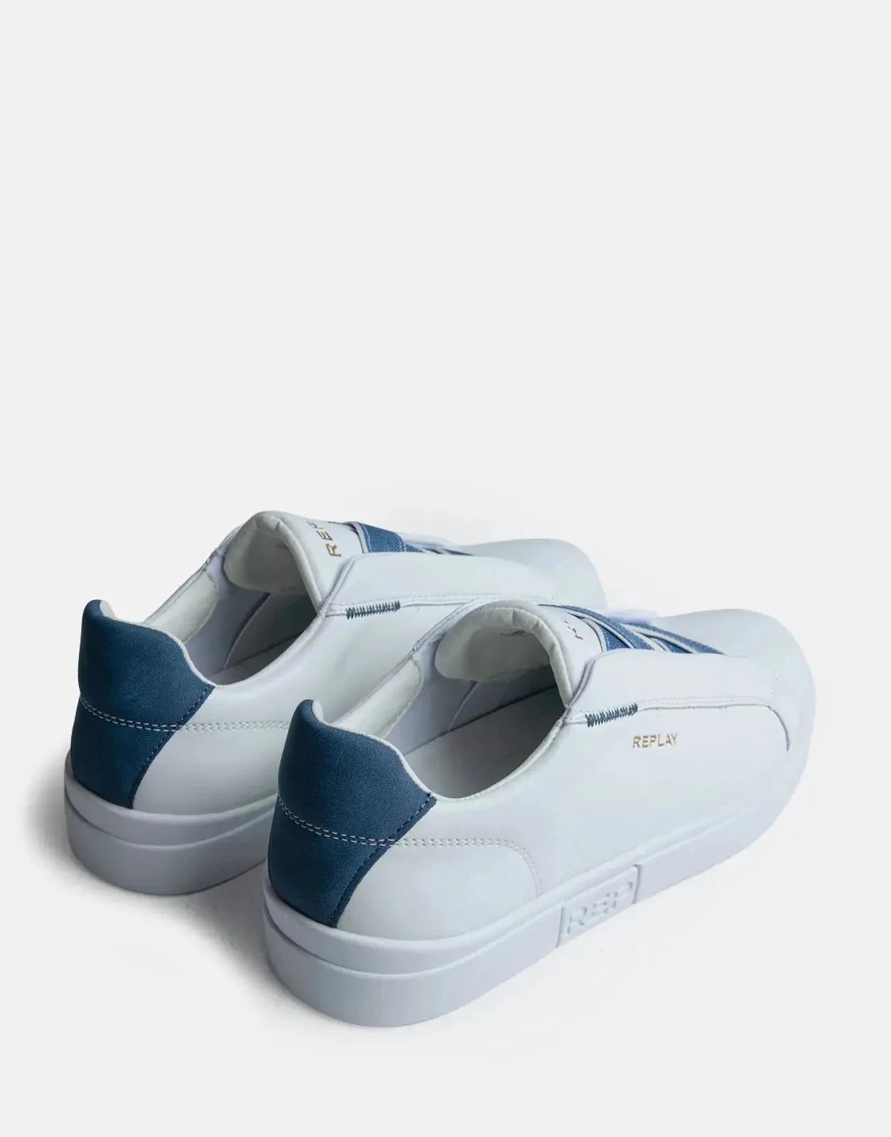 Replay Polys M Cross White Blue Sneakers - Subwear