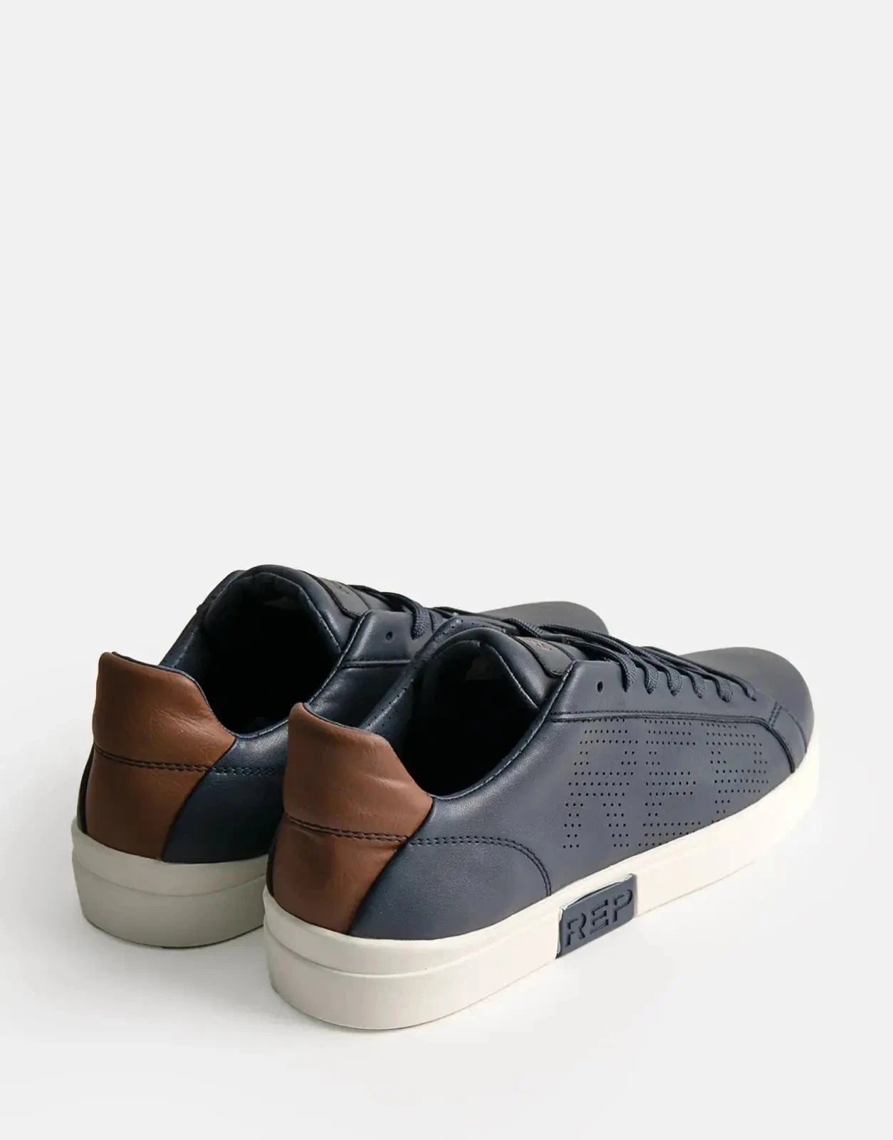 Replay Polys Studio Navy/Brown Sneakers - Subwear