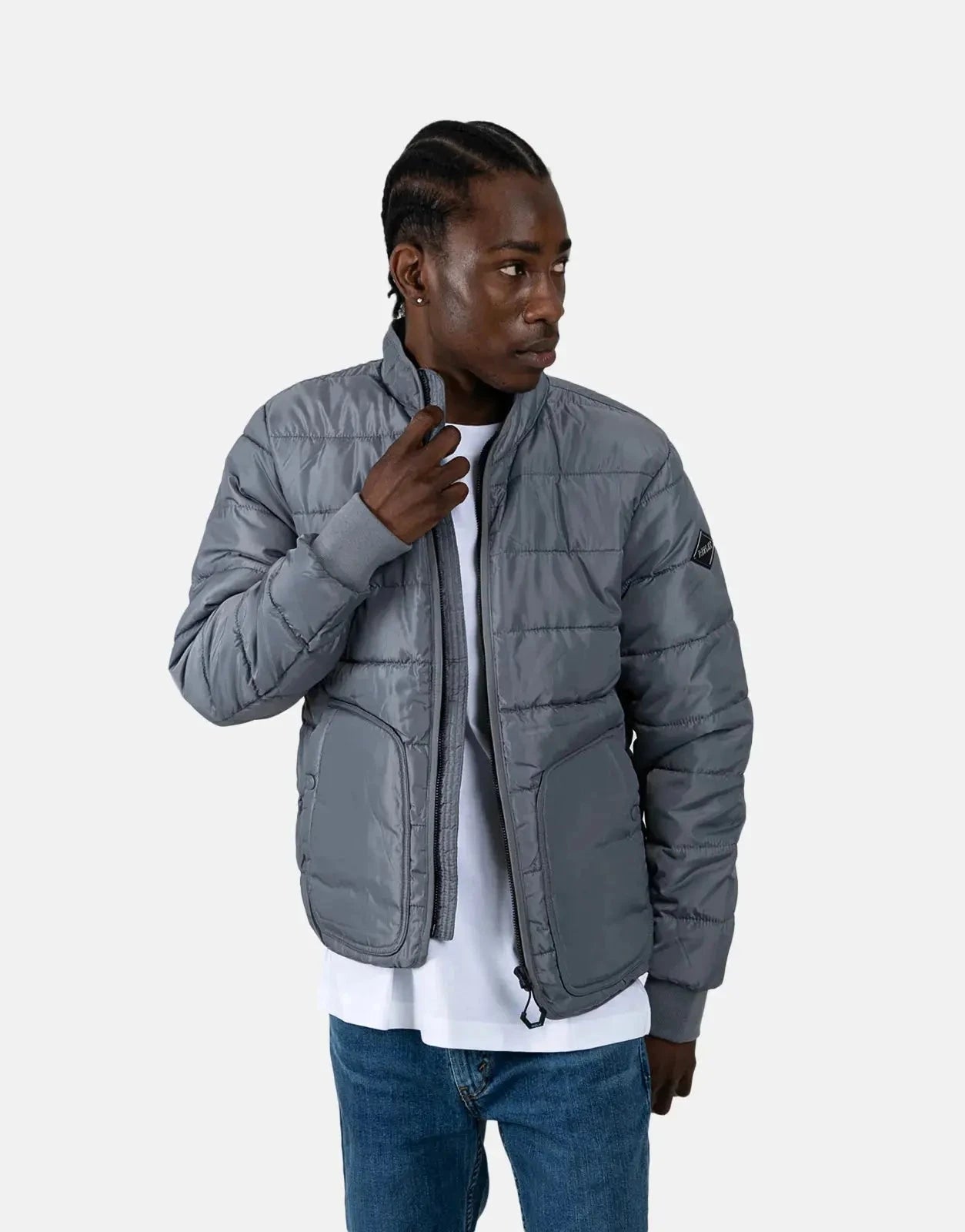 Replay Puffer Grey Jacket - Subwear