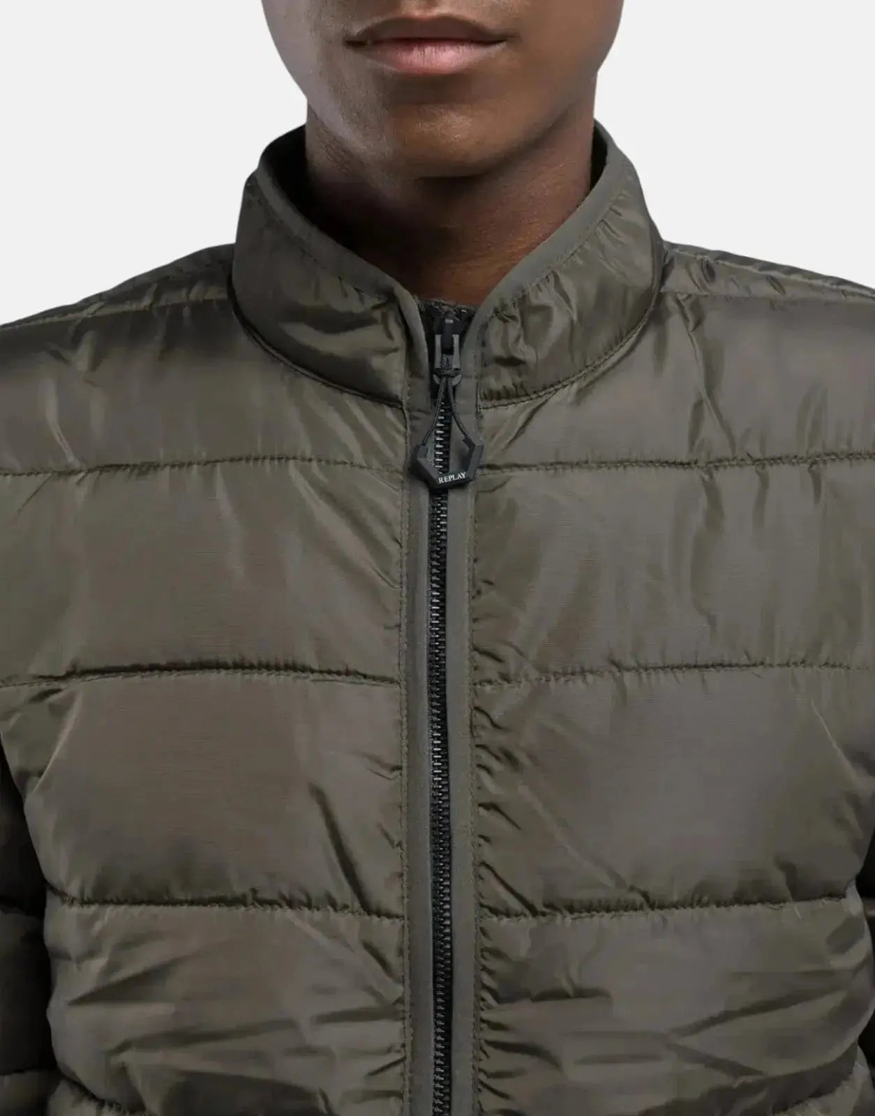 Replay Puffer Mil Green Jacket - Subwear