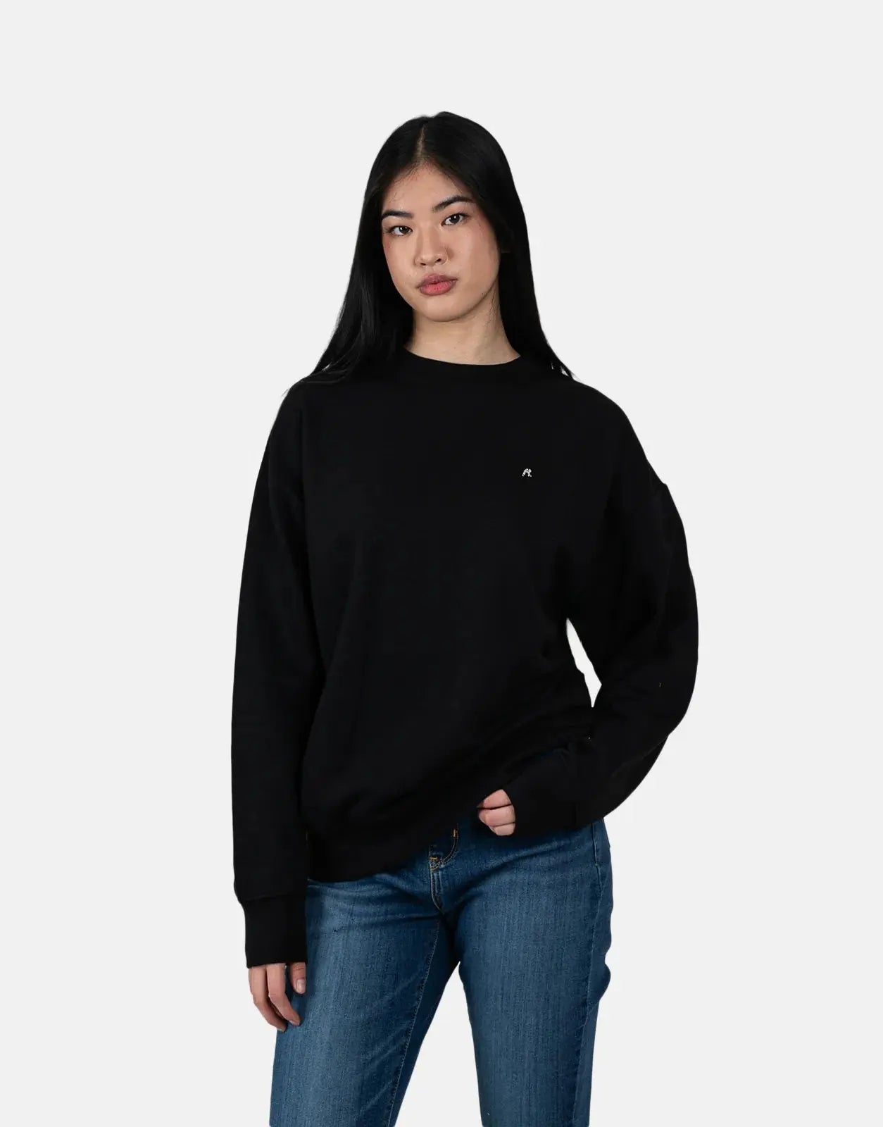 Replay R-Logo Black Sweatshirt - Subwear
