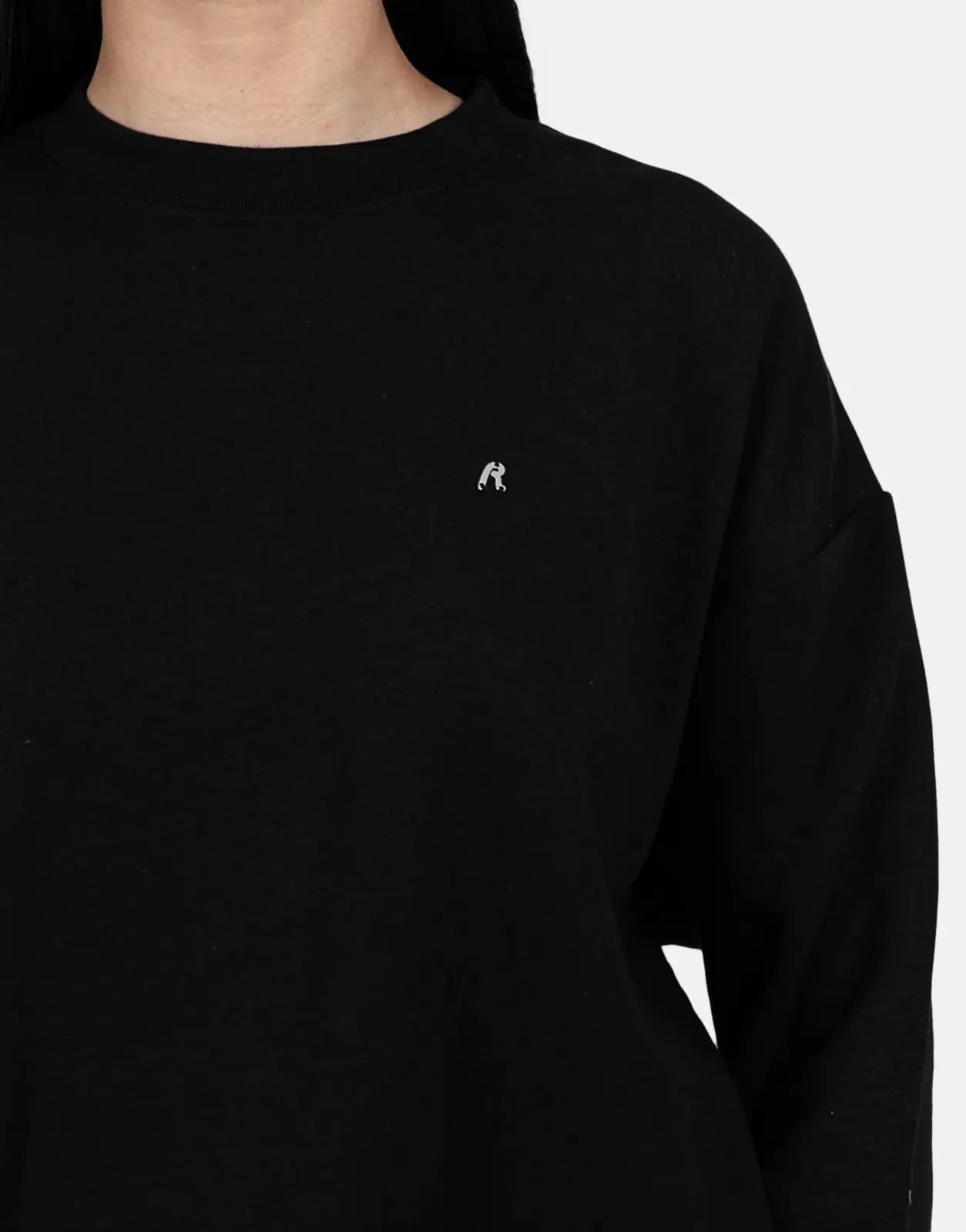 Replay R-Logo Black Sweatshirt - Subwear