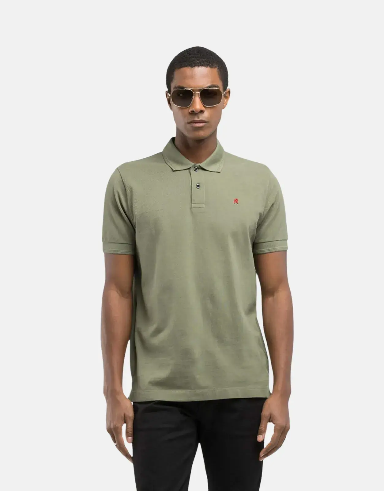 Replay R-Logo Polo Shirt Green - Subwear