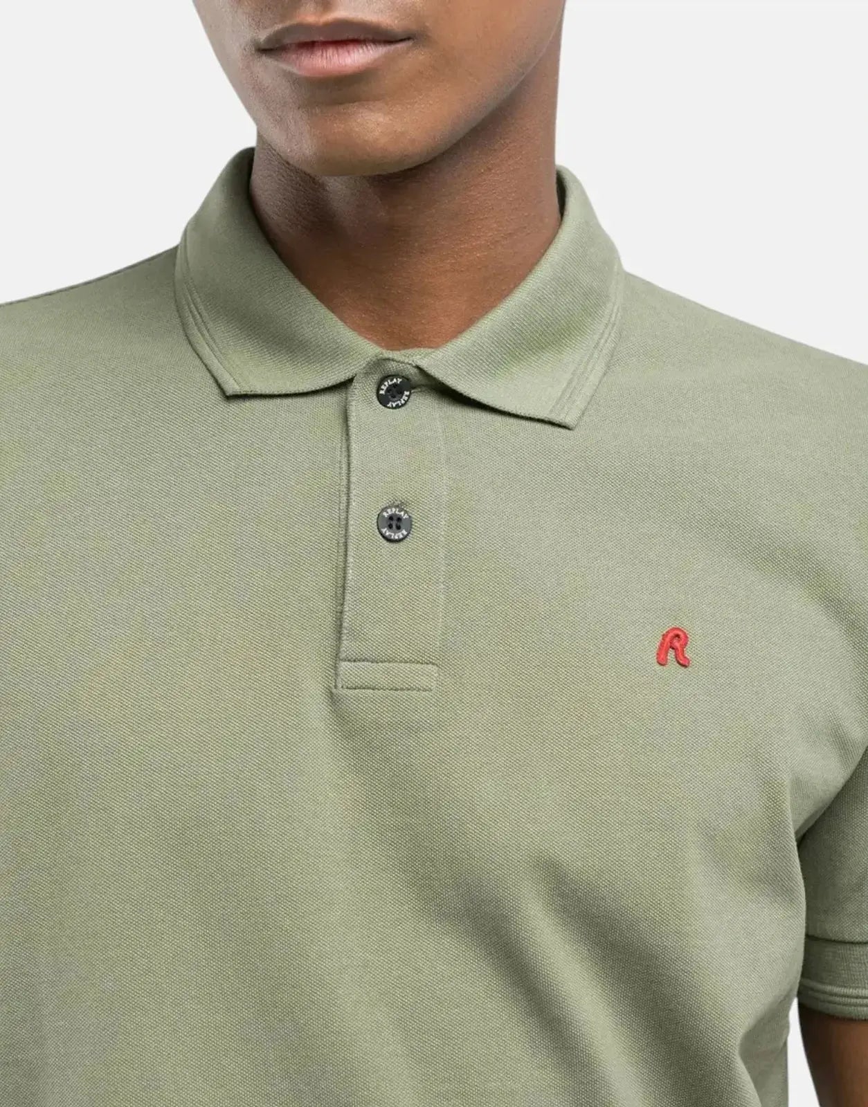 Replay R-Logo Polo Shirt Green - Subwear