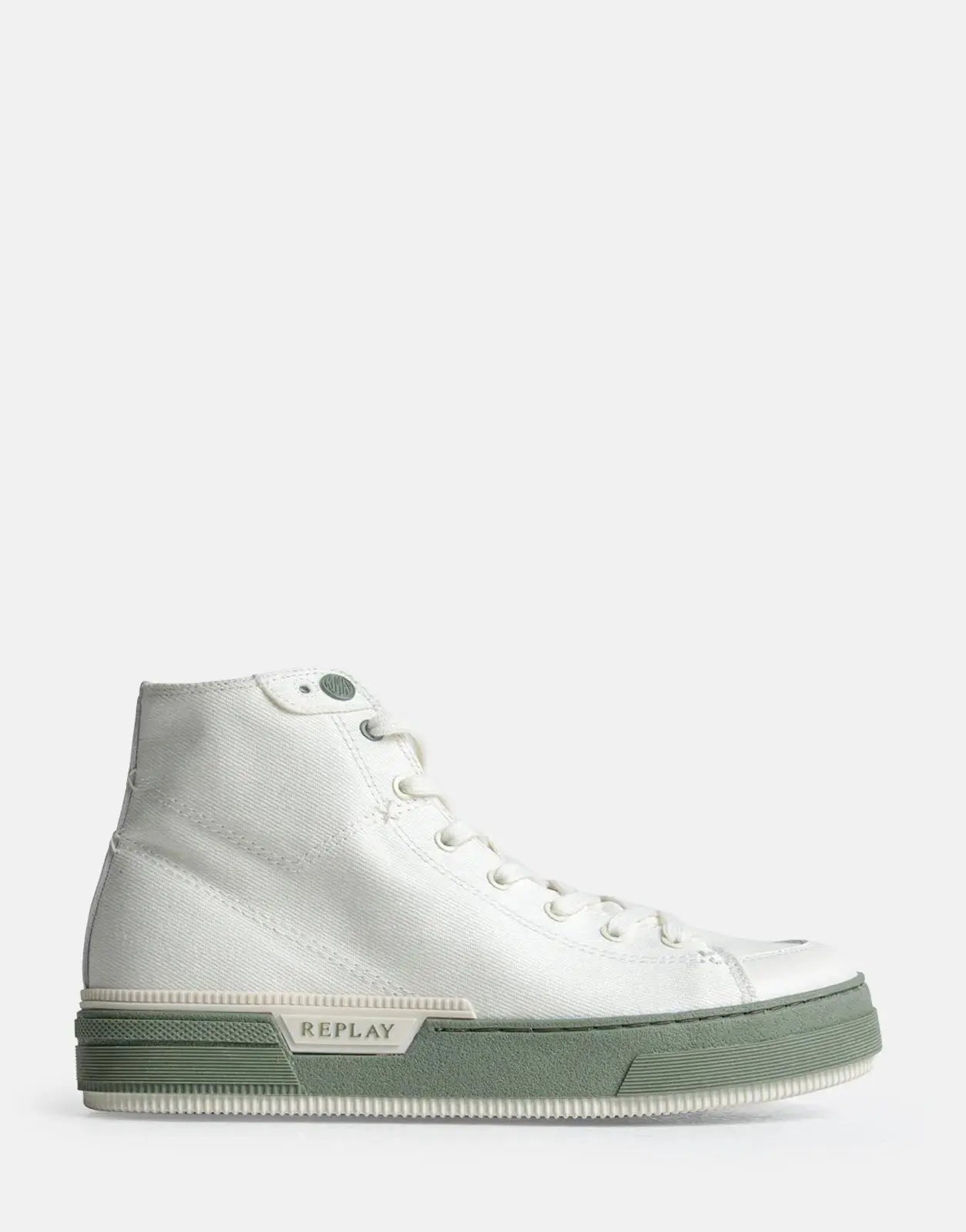 Replay Raily Base Ecru Green Sneakers - Subwear