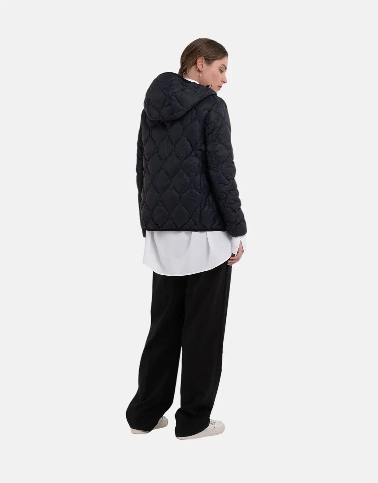 Replay Recycled Quilted Black Ladies Jacket - Subwear