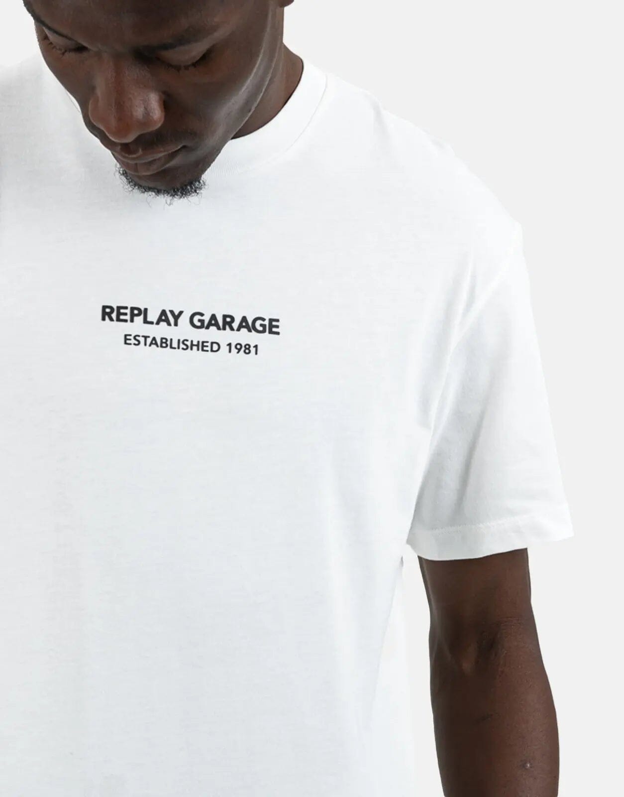 Replay Relaxed Back Print White T-Shirt - Subwear