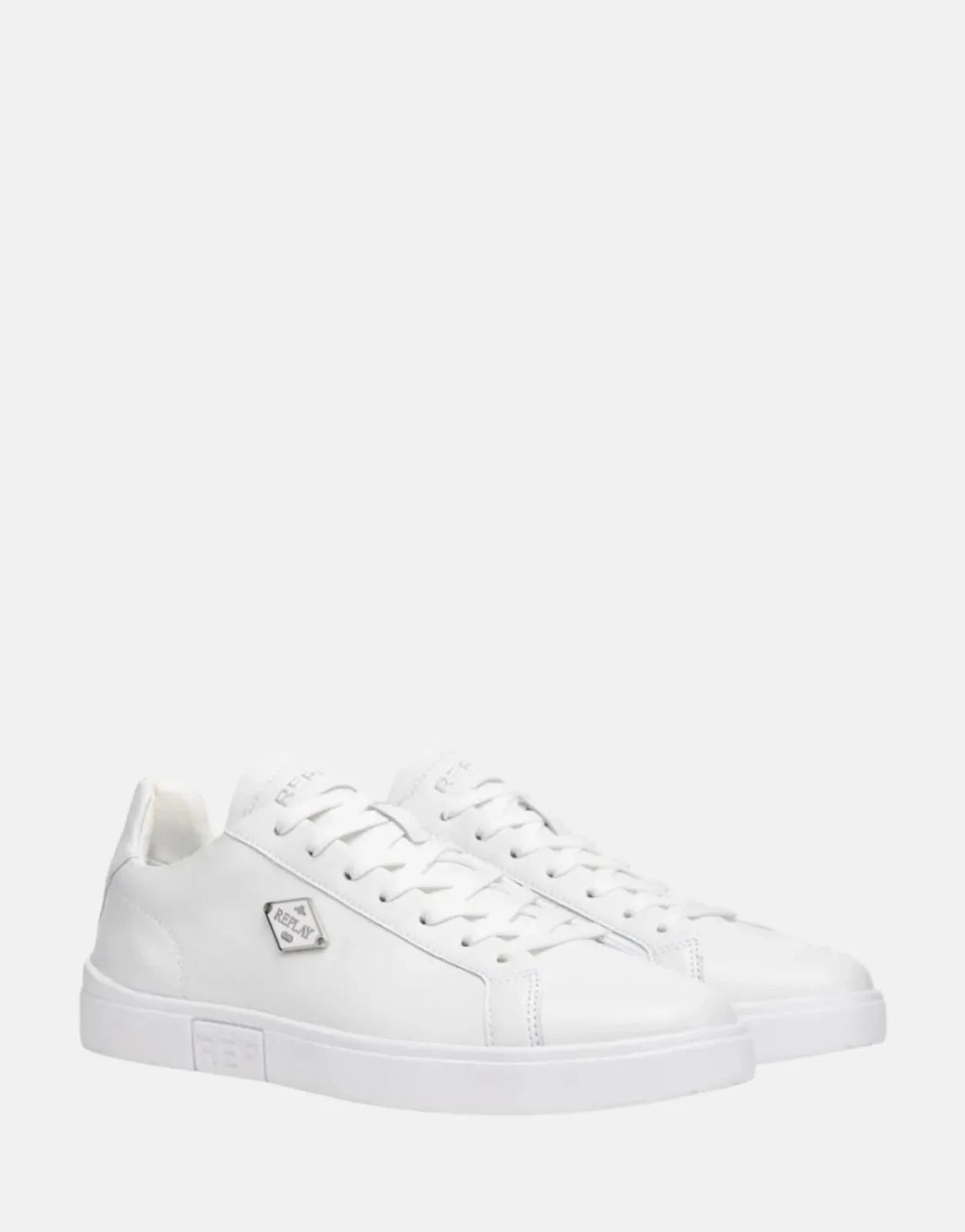 Replay Polys M Rhombus White Sneakers - Subwear