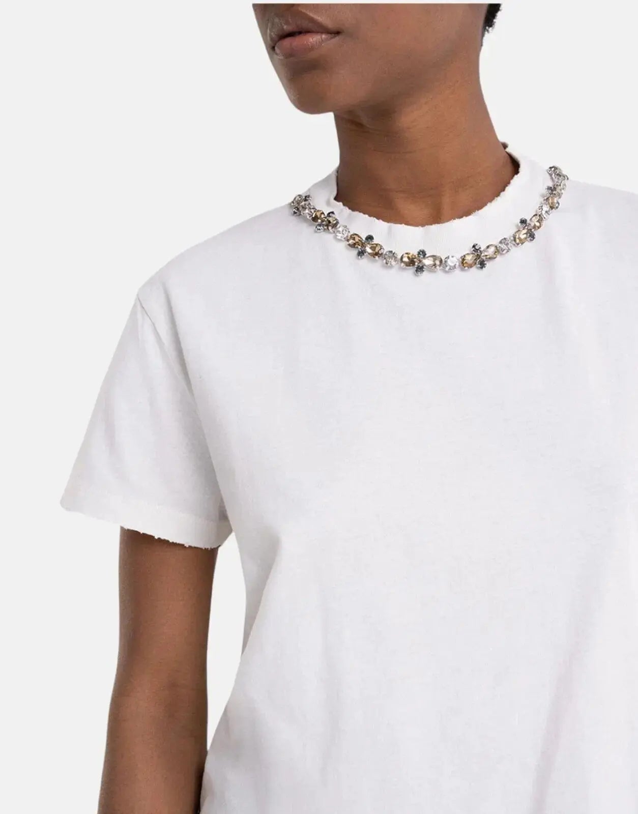Replay Rhinestone Applique T-Shirt - Subwear