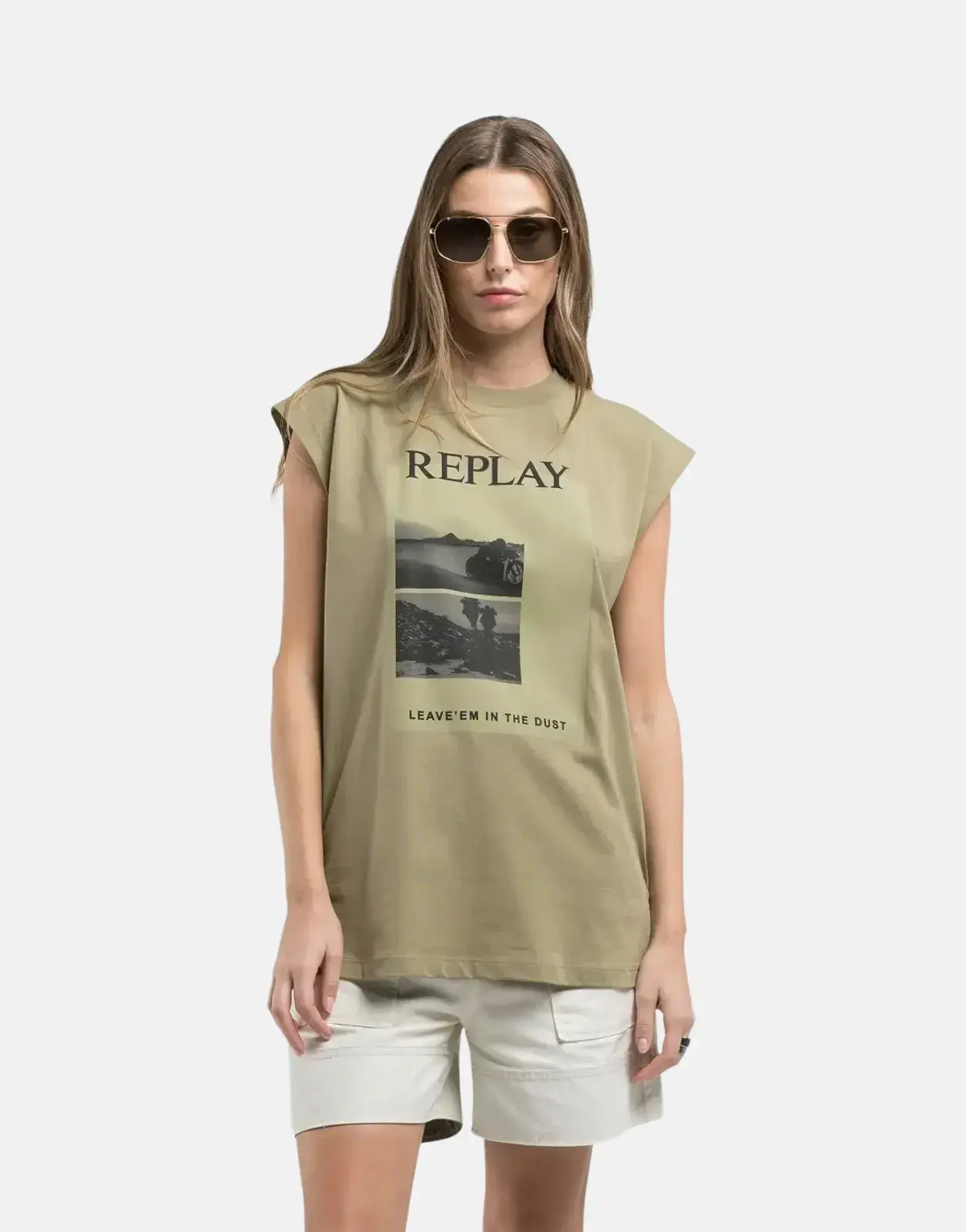 Replay Roadtrip Light Military Green T-Shirt - Subwear