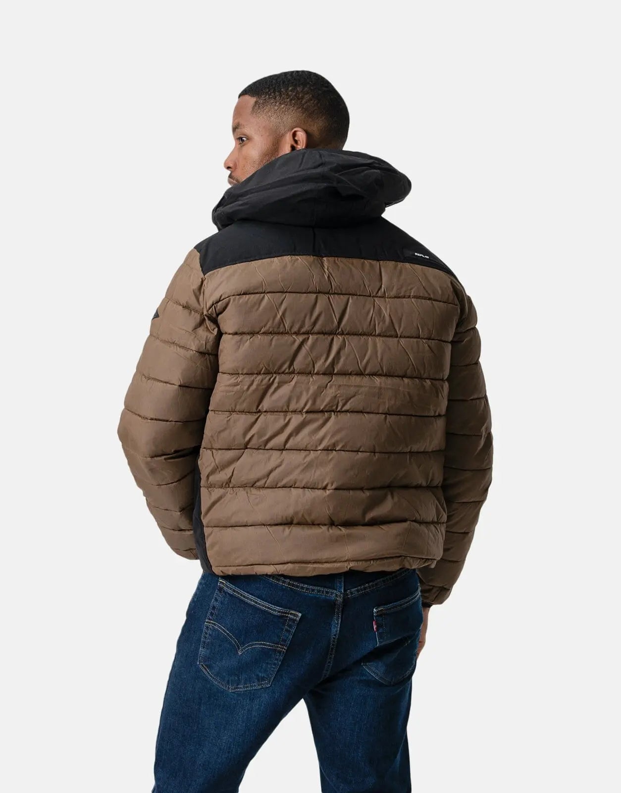 Replay Two Tone Mid-Weight Puffer Jacket - Subwear
