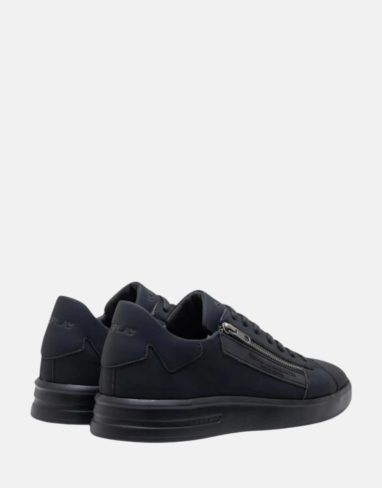 Replay University Zip Mens Black Sneakers - Subwear