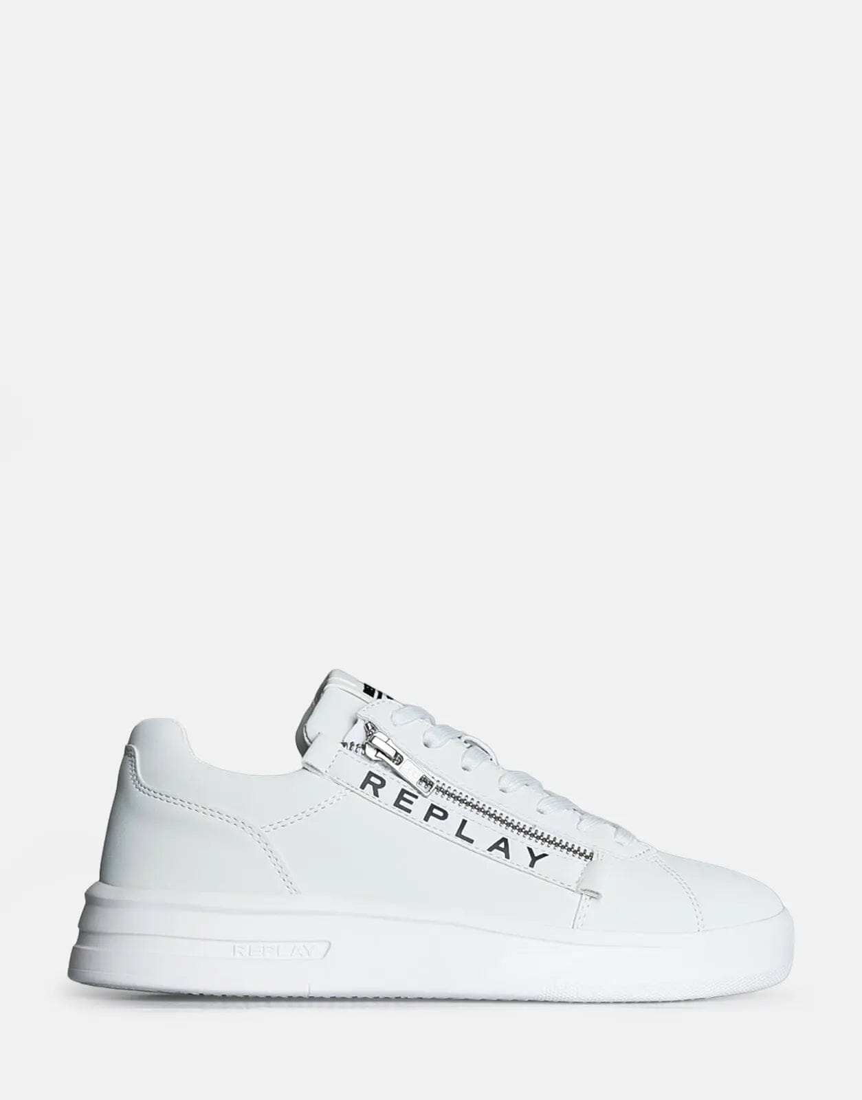 Replay University Zip Mens White Sneakers - Subwear