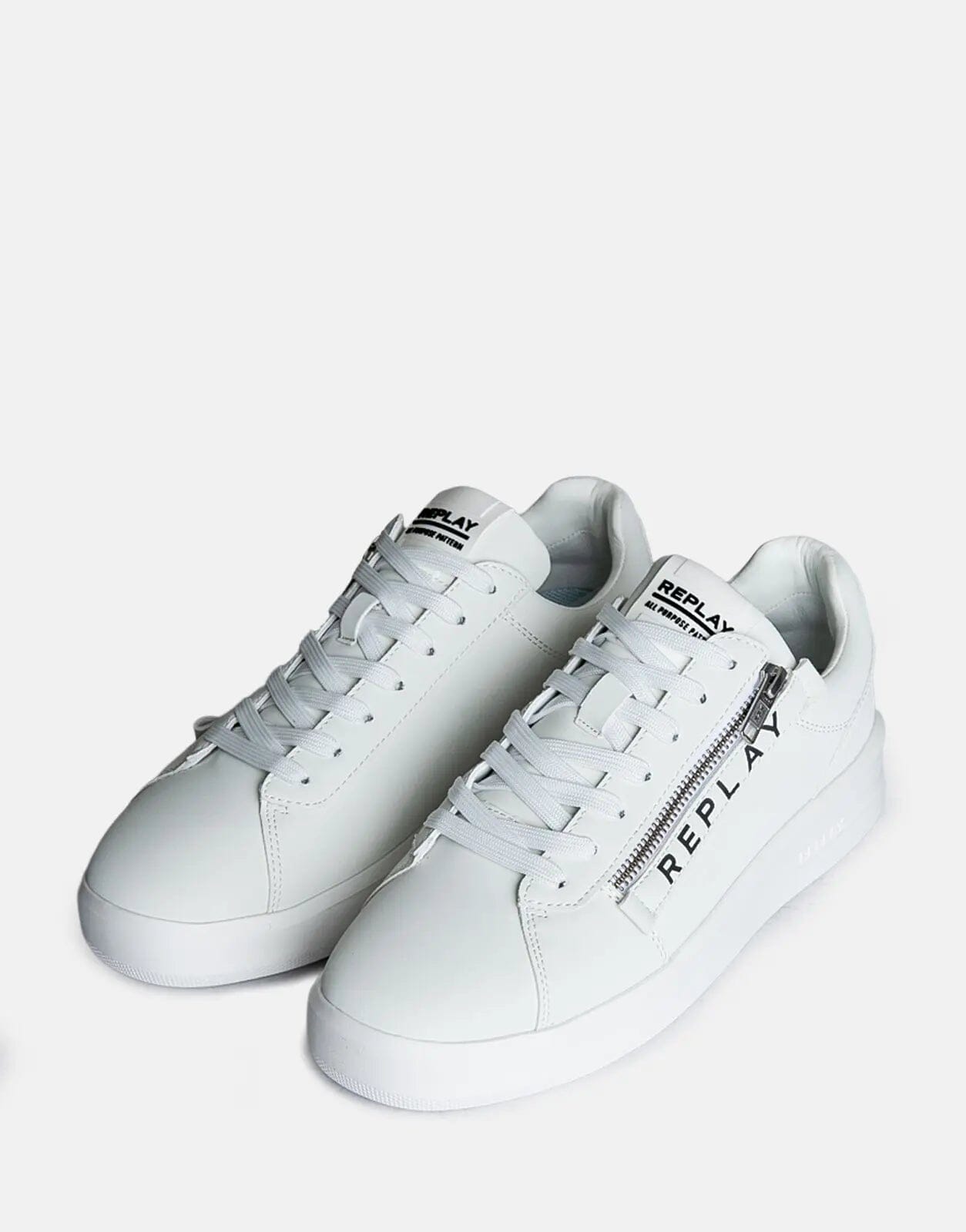 Replay University Zip Mens White Sneakers - Subwear