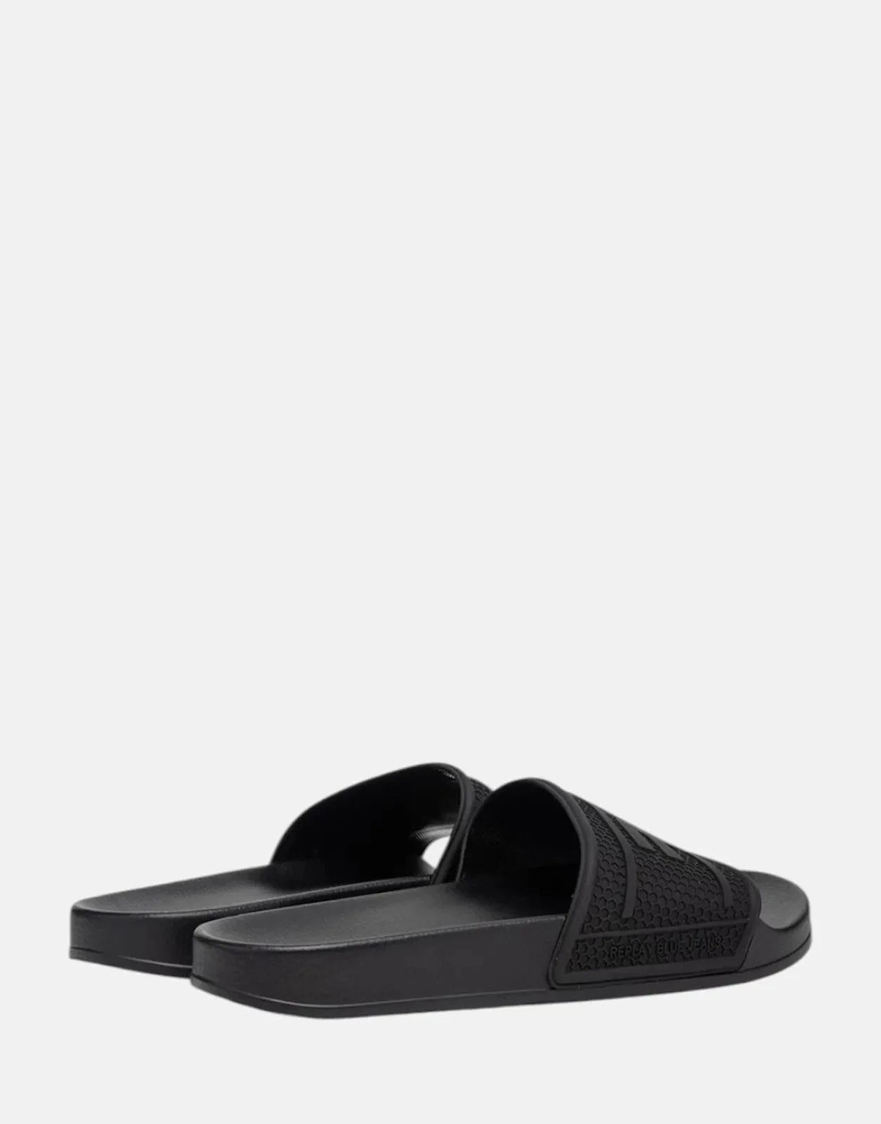 Replay Up Total Black Slides - Subwear
