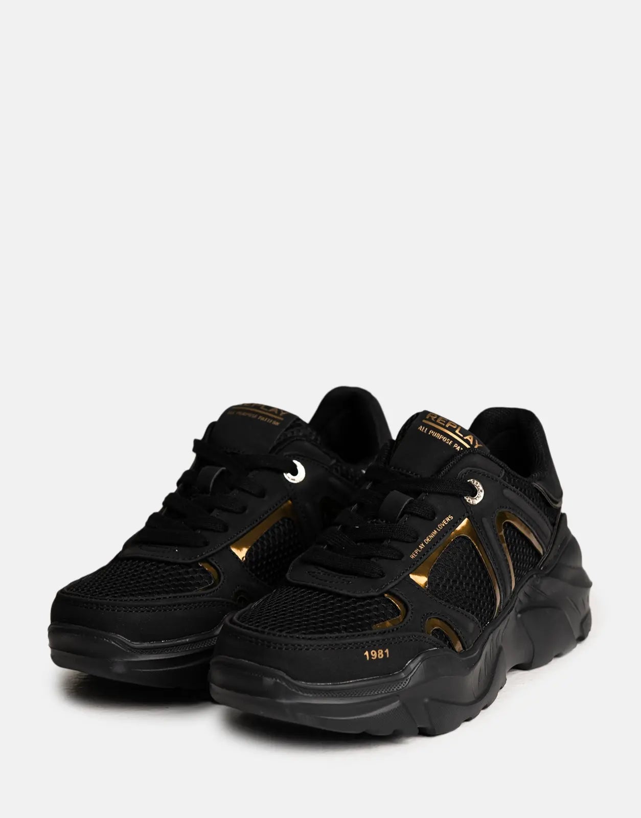Replay Vanessa Couple Black Sneaker - Subwear