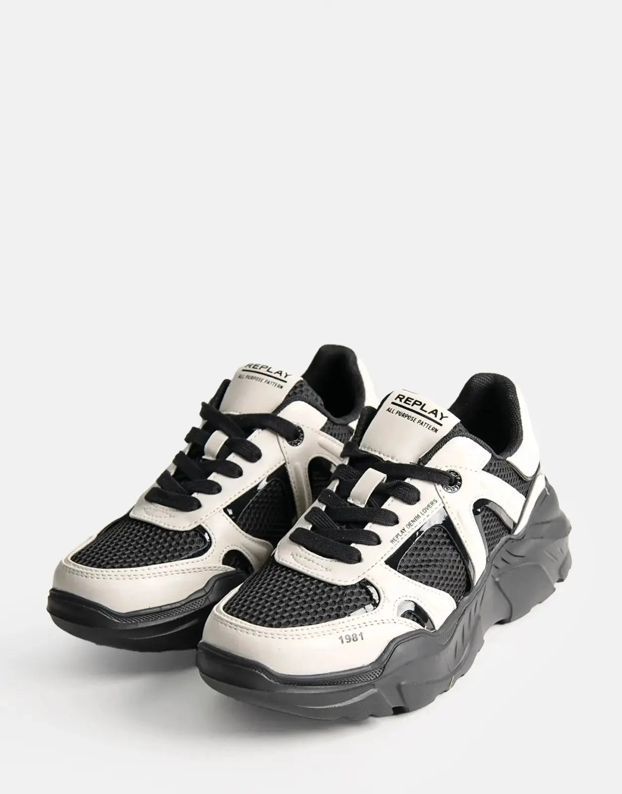 Replay Vanessa Couple Blk/Wht Sneaker - Subwear