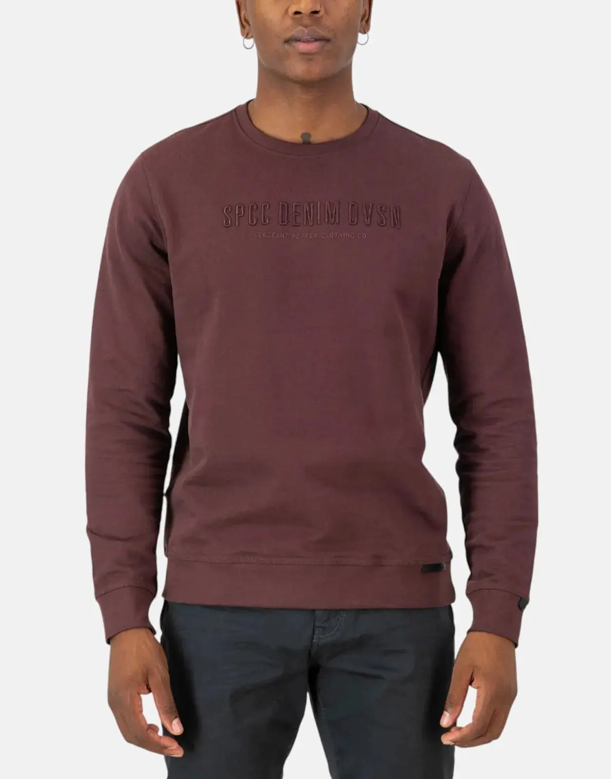 SPCC Collier Sweatshirt Dark Berry - Subwear