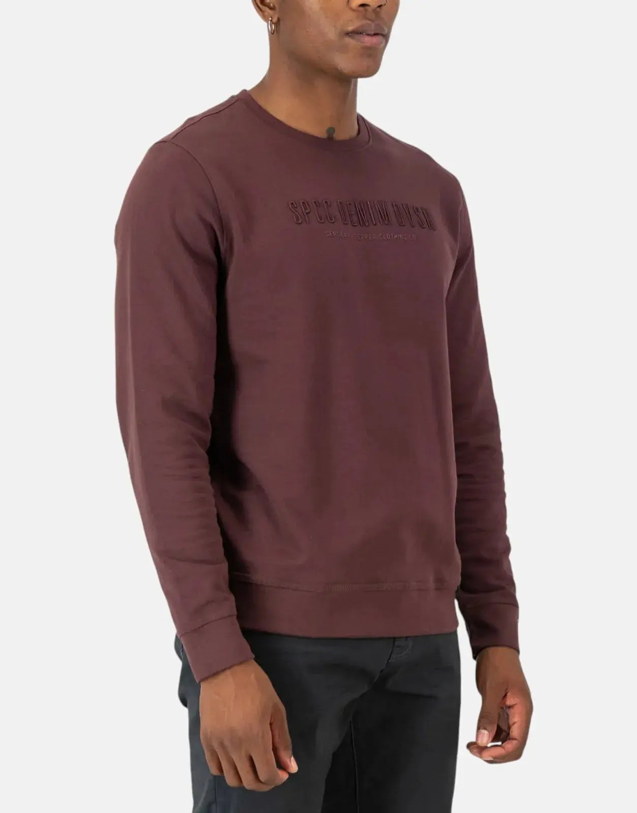 SPCC Collier Sweatshirt Dark Berry - Subwear