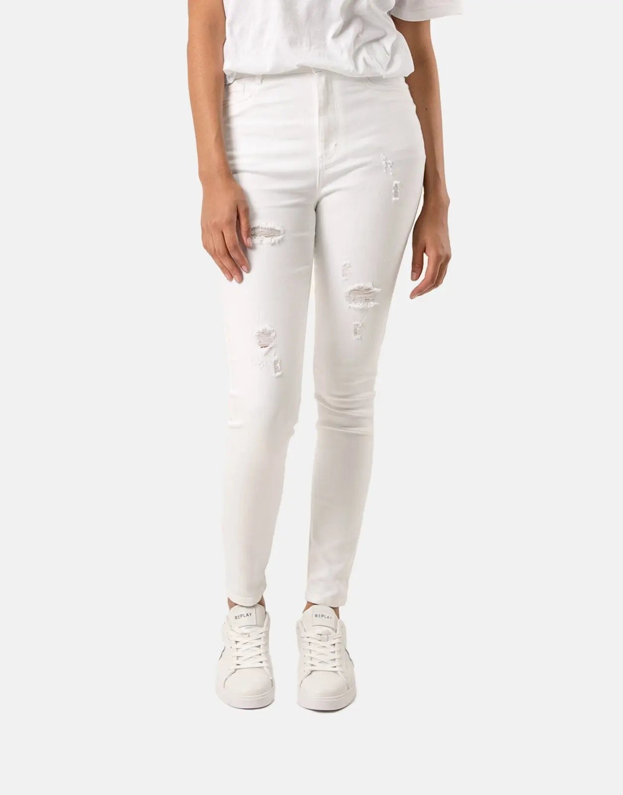 Sissy Boy High Waist Sexy Curvy Rip Repair Jeans - Subwear