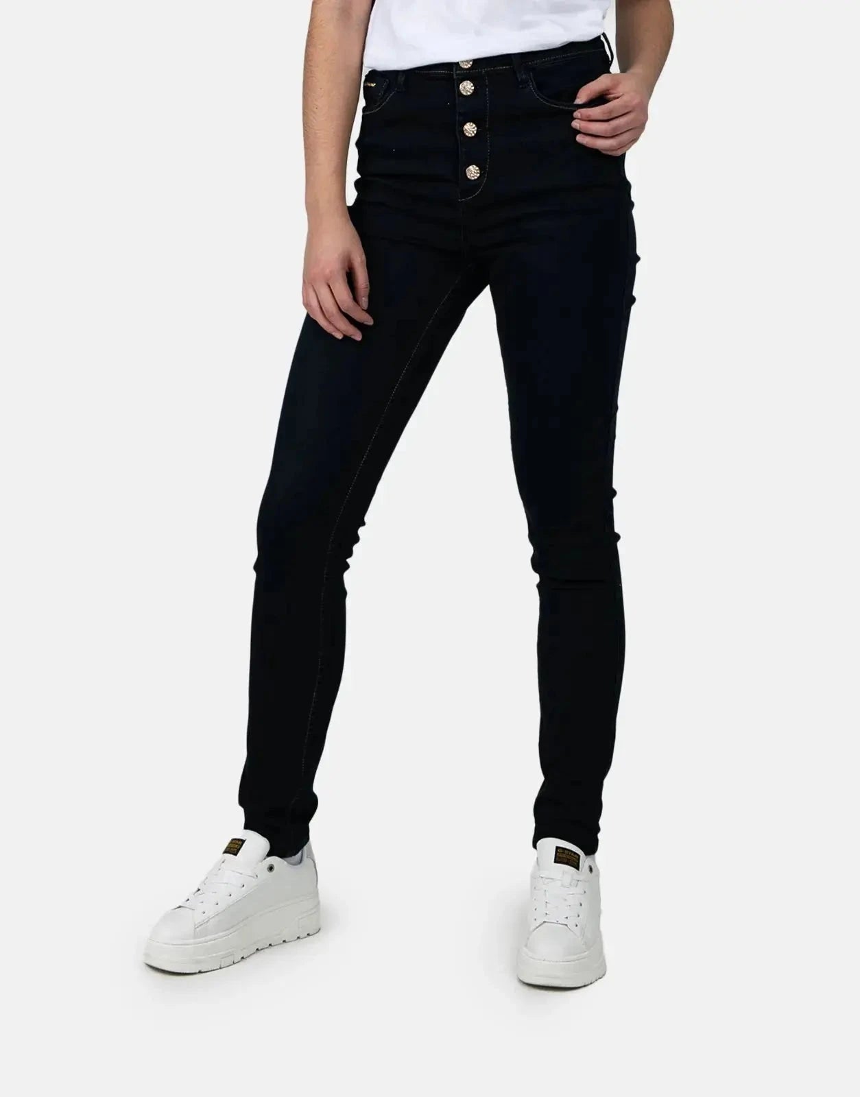 Sissy Boy High Waist Skinny With Exposed Buttons - Subwear
