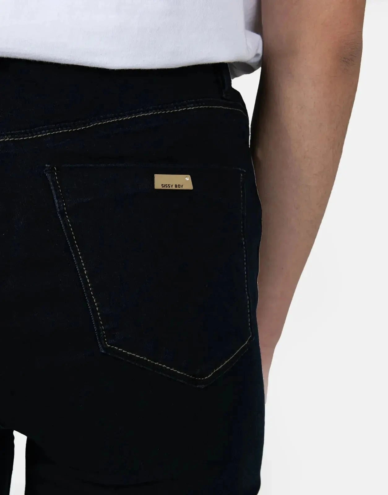 Sissy Boy High Waist Skinny With Exposed Buttons - Subwear