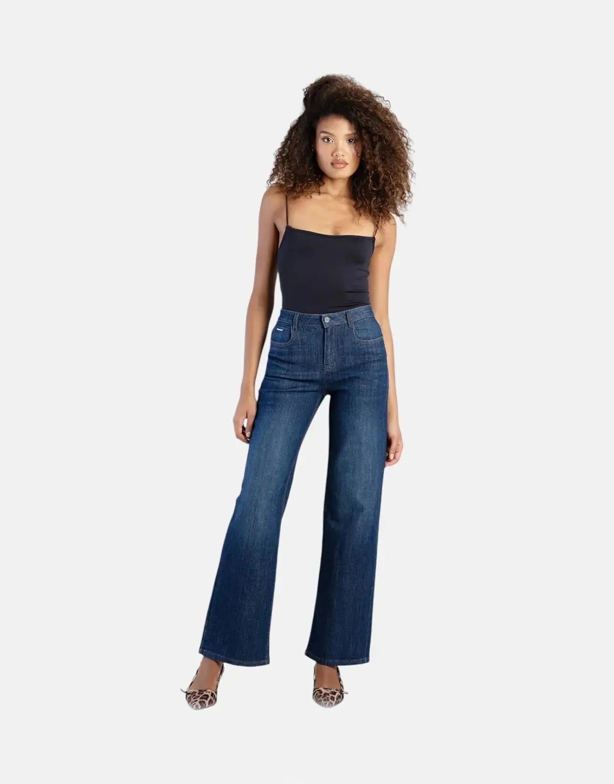 Sissy Boy High Waist Wide Leg Dark Vintage Jeans - Subwear