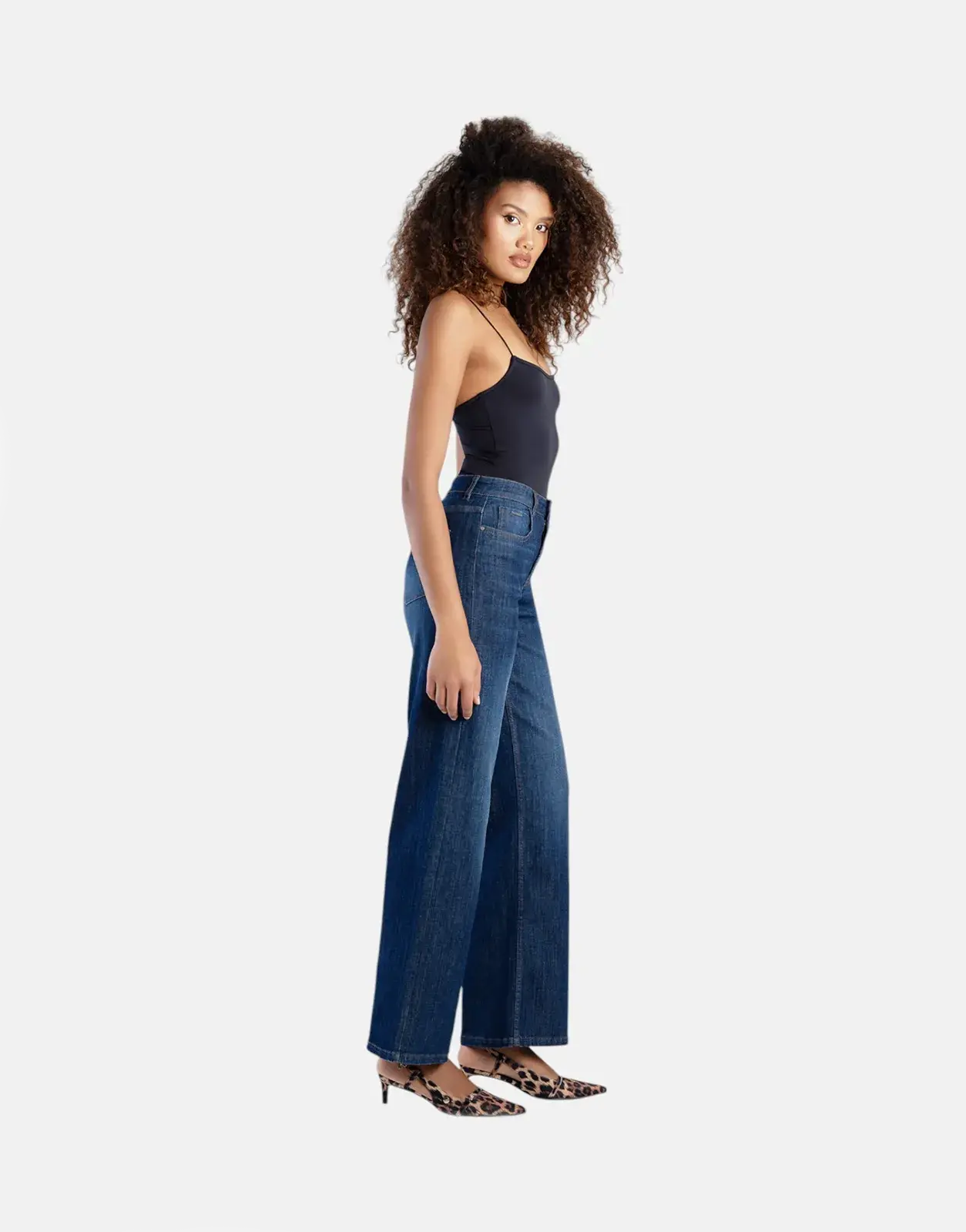 Sissy Boy High Waist Wide Leg Dark Vintage Jeans - Subwear