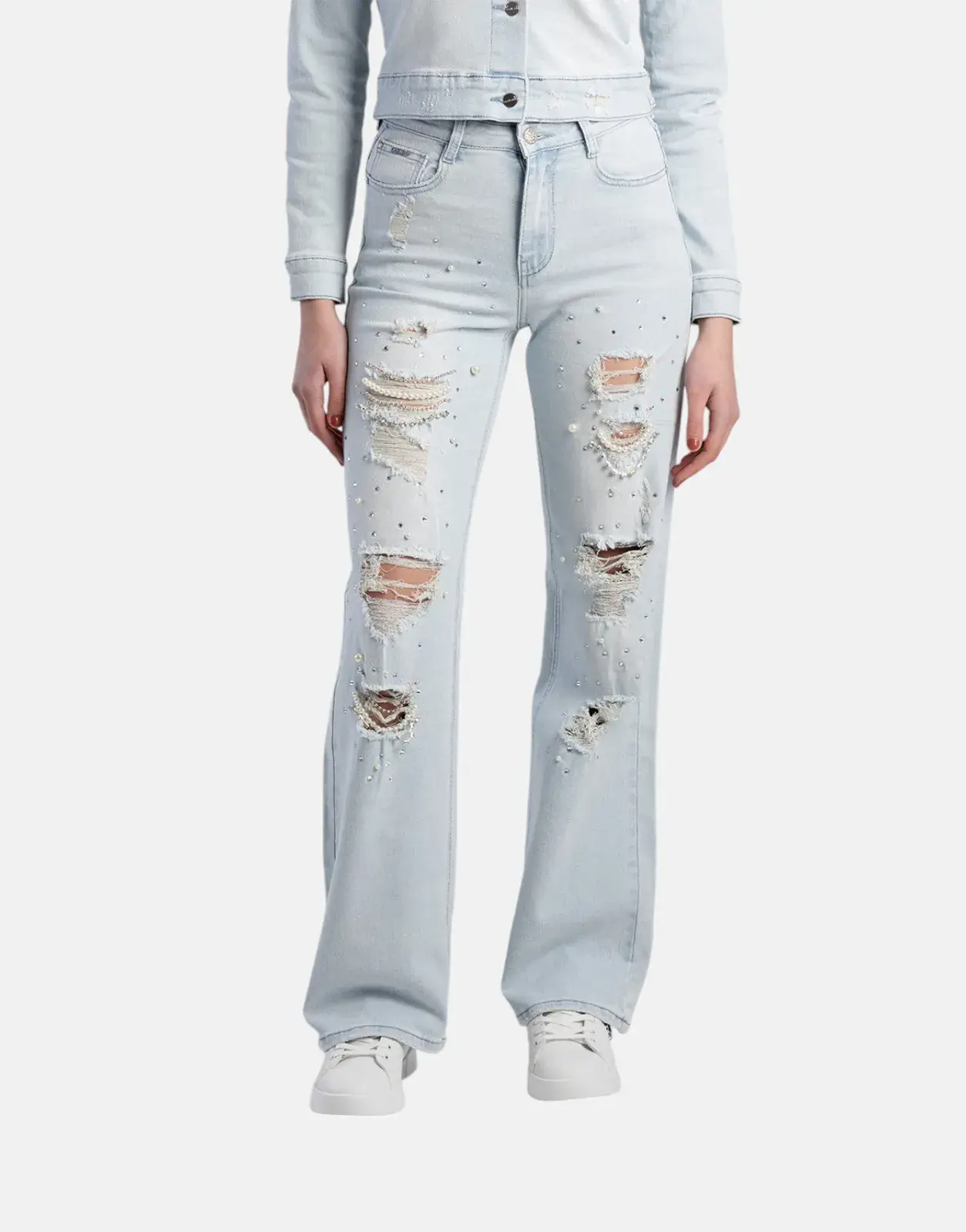 Sissy Boy High Waist Wide Leg Jeans Lt Vintage - Subwear