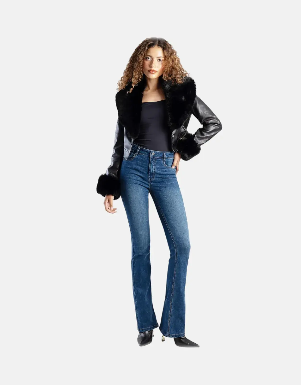 Sissy Boy Mid Waist Bootleg Jeans Med Vantage - Subwear
