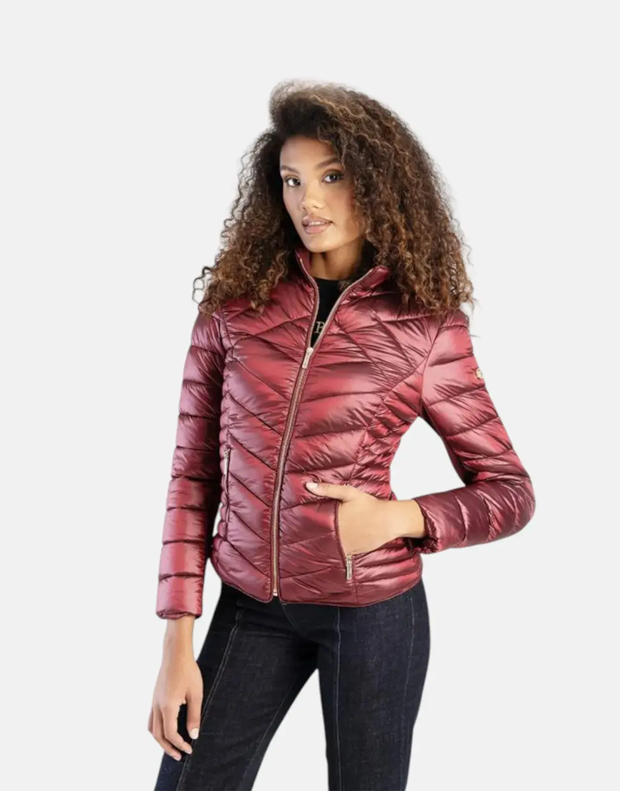 Sissy Boy Ravillla Puffer Jacket Burgundy - Subwear