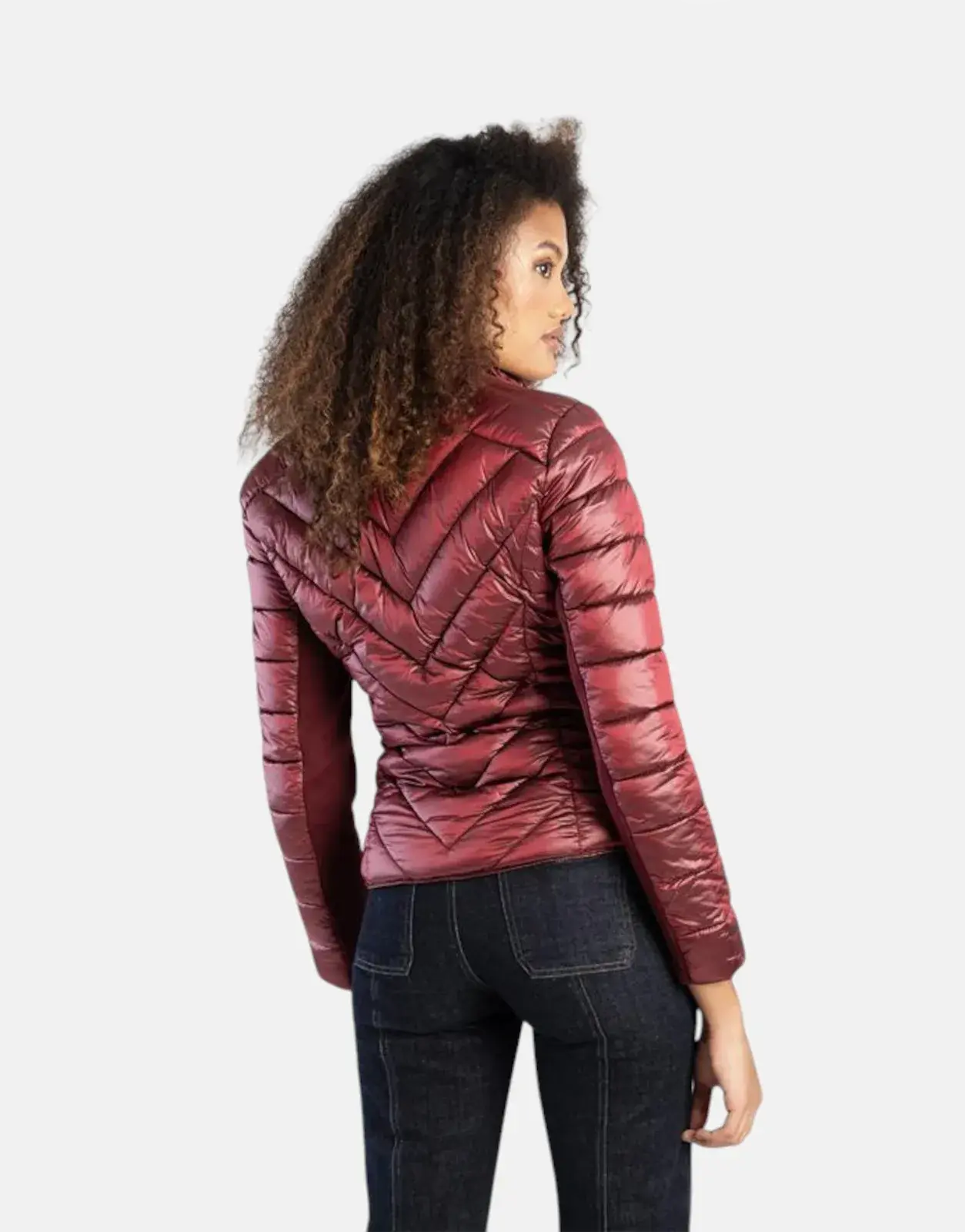 Sissy Boy Ravillla Puffer Jacket Burgundy - Subwear
