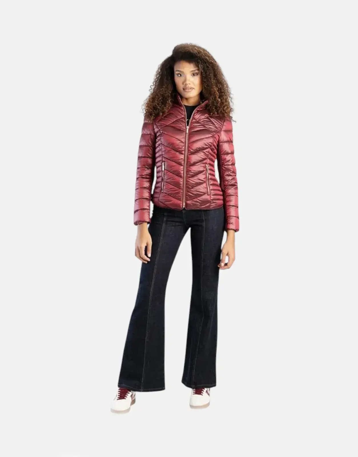 Sissy Boy Ravillla Puffer Jacket Burgundy - Subwear