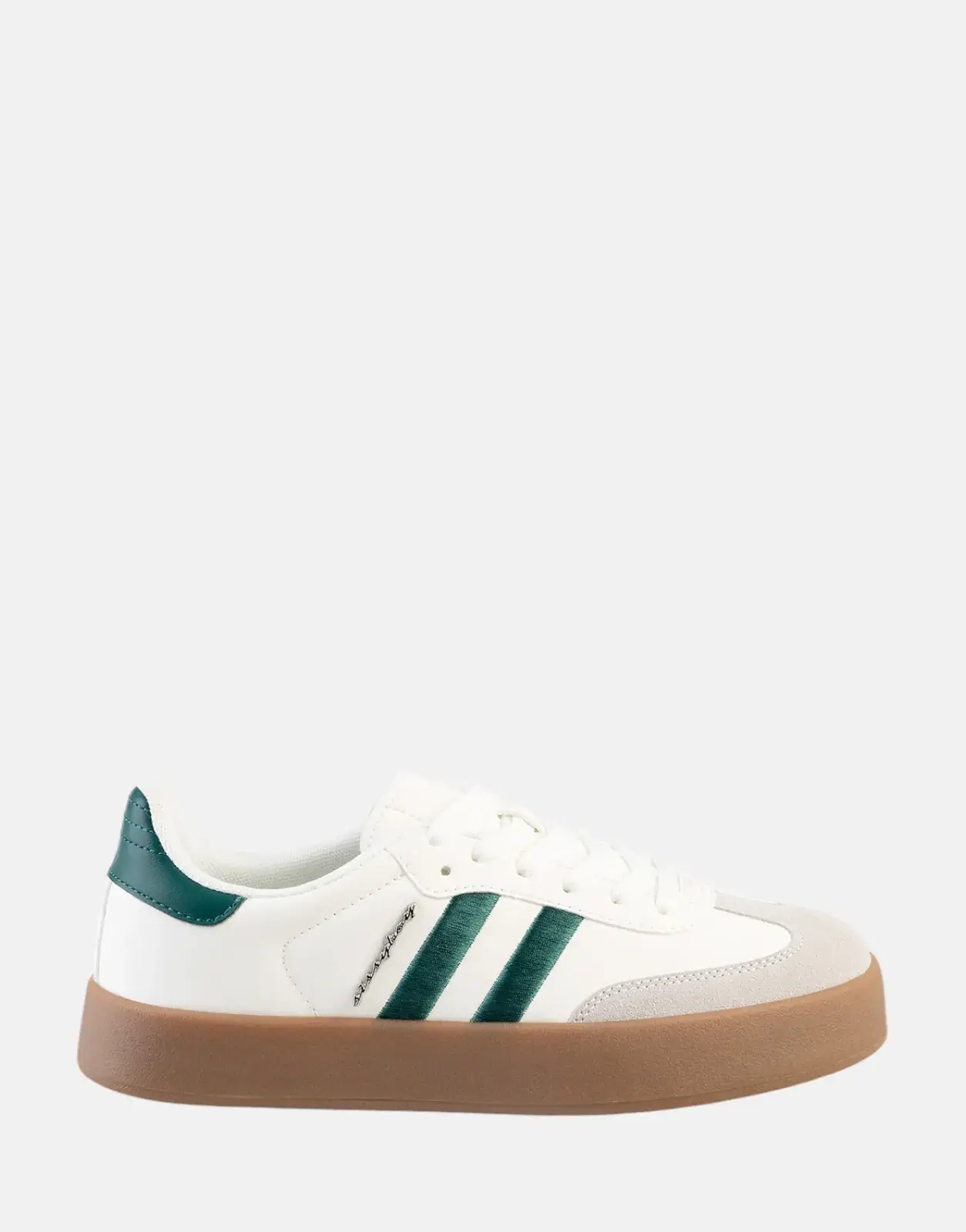 Sissy Boy Stitch Fabric White Gum Outsole Sneakers - Subwear