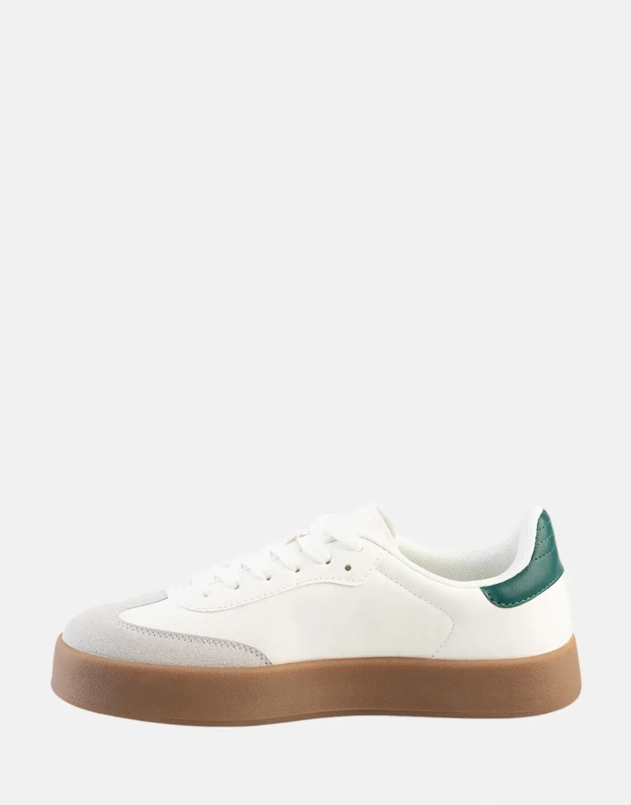 Sissy Boy Stitch Fabric White Gum Outsole Sneakers - Subwear