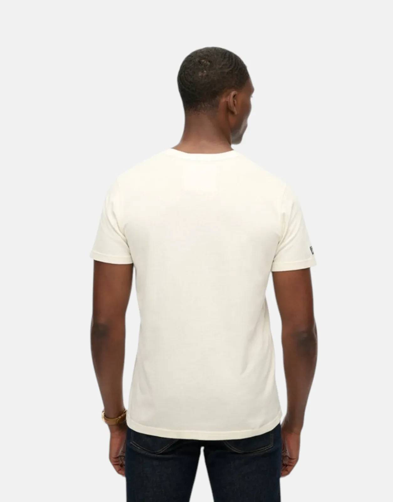 Superdry Athletic Emboss Relaxed Bone White T-Shirt - Subwear