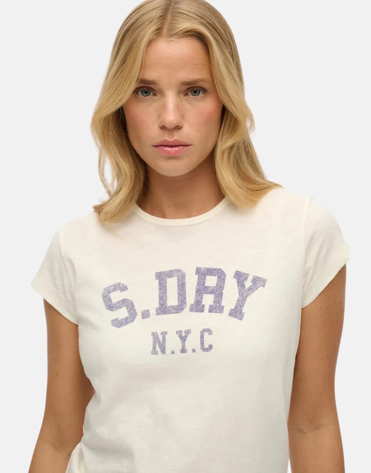 Superdry Athletic Essential Slub Off White T-Shirt - Subwear