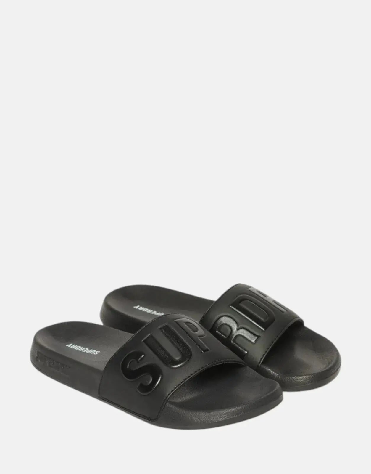 Superdry City Luxe Ebony Pool Slides - Subwear