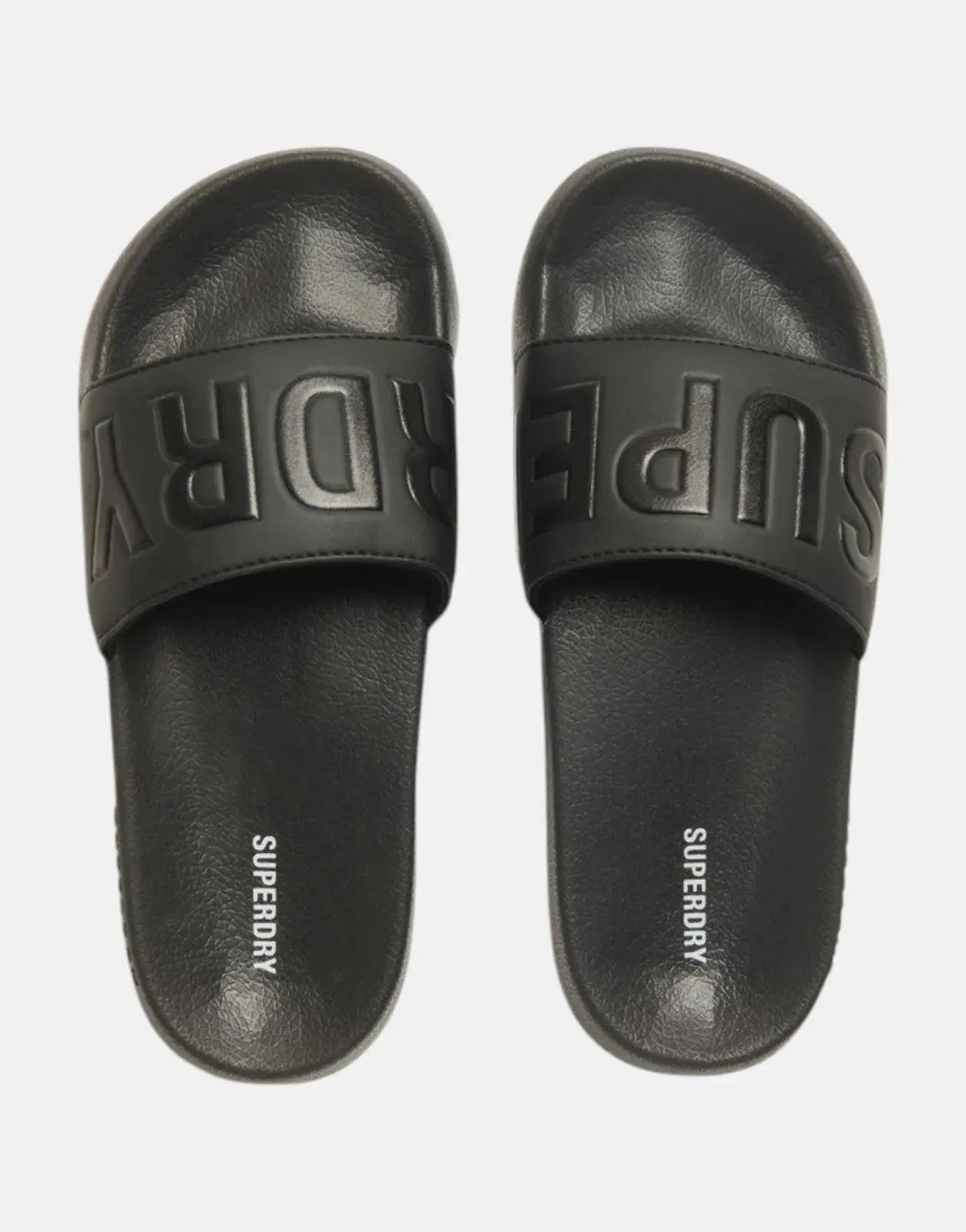 Superdry City Luxe Ebony Pool Slides - Subwear