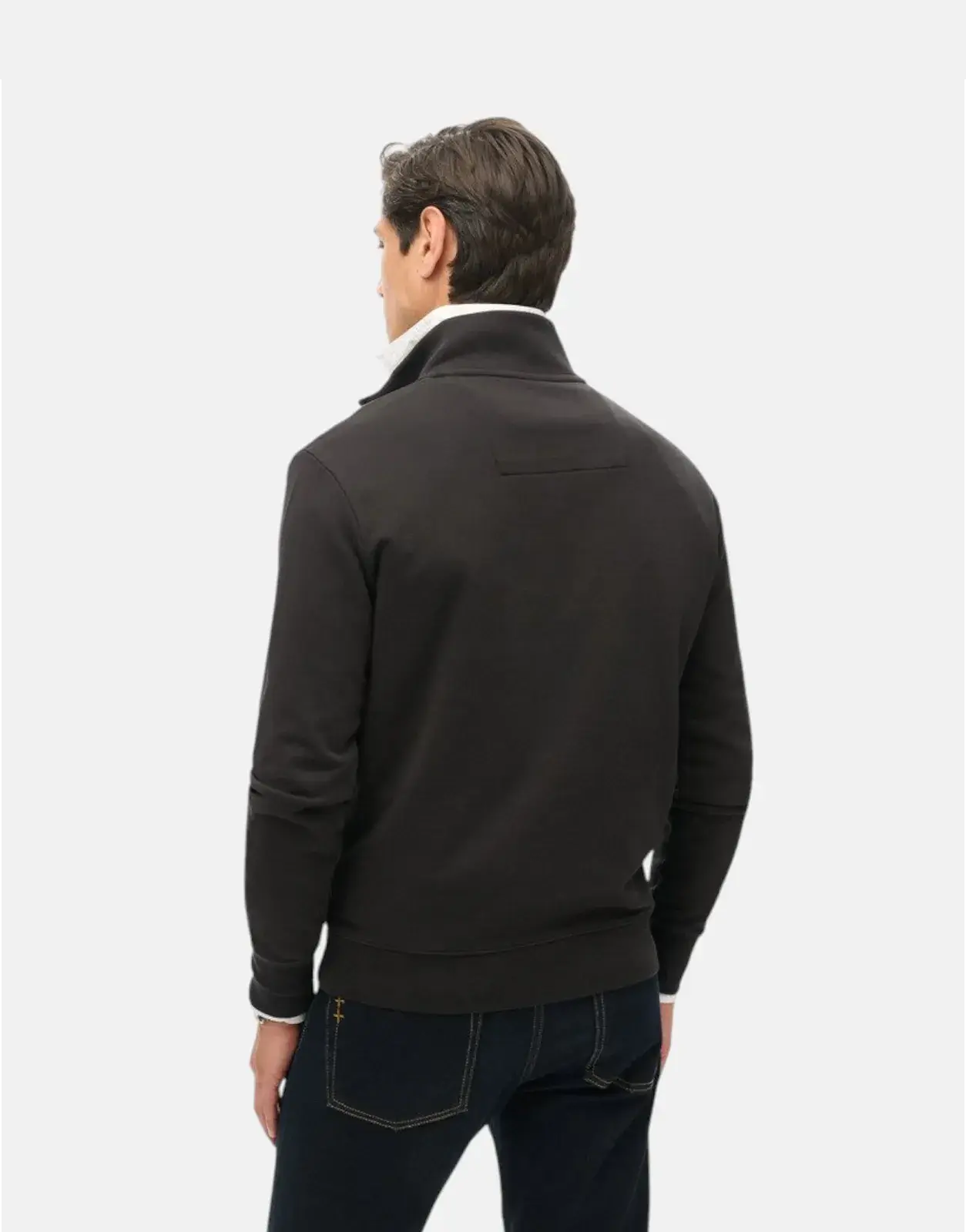 Superdry Core Logo Henley Black Sweatshirt - Subwear