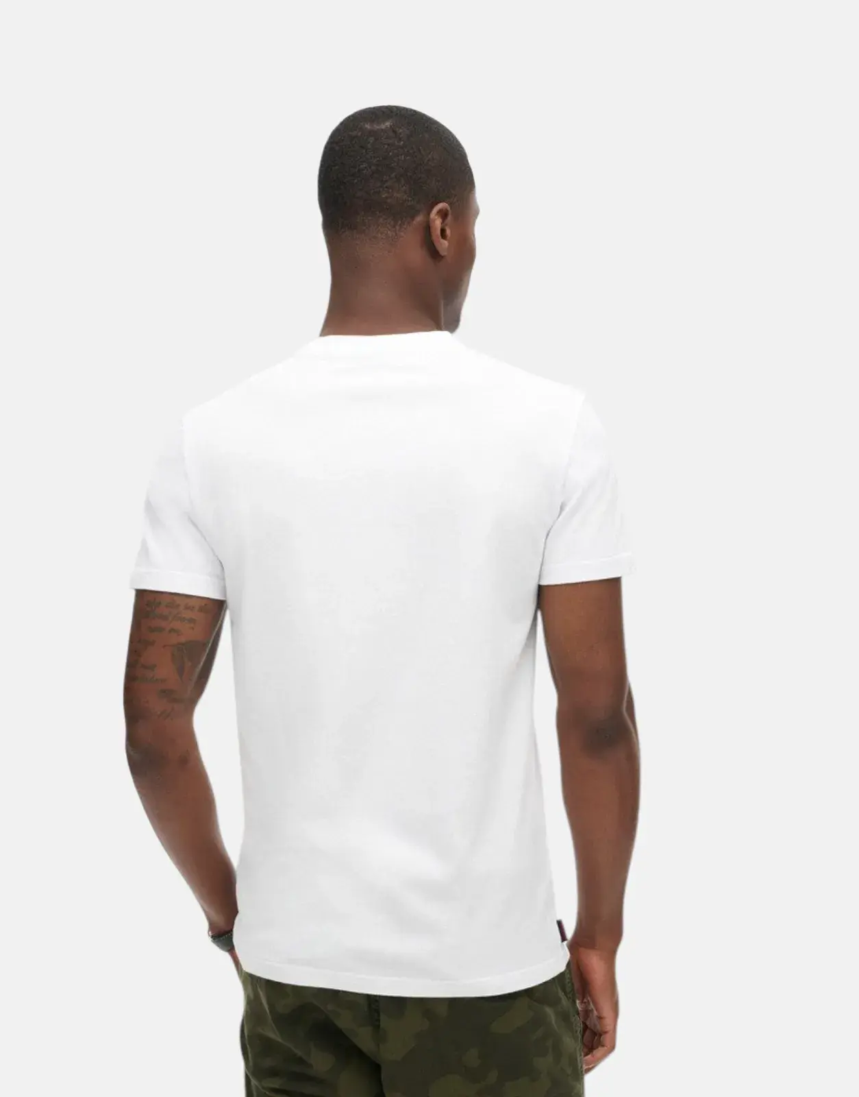 Superdry Essential Contrast EMB Optic T-Shirt - Subwear