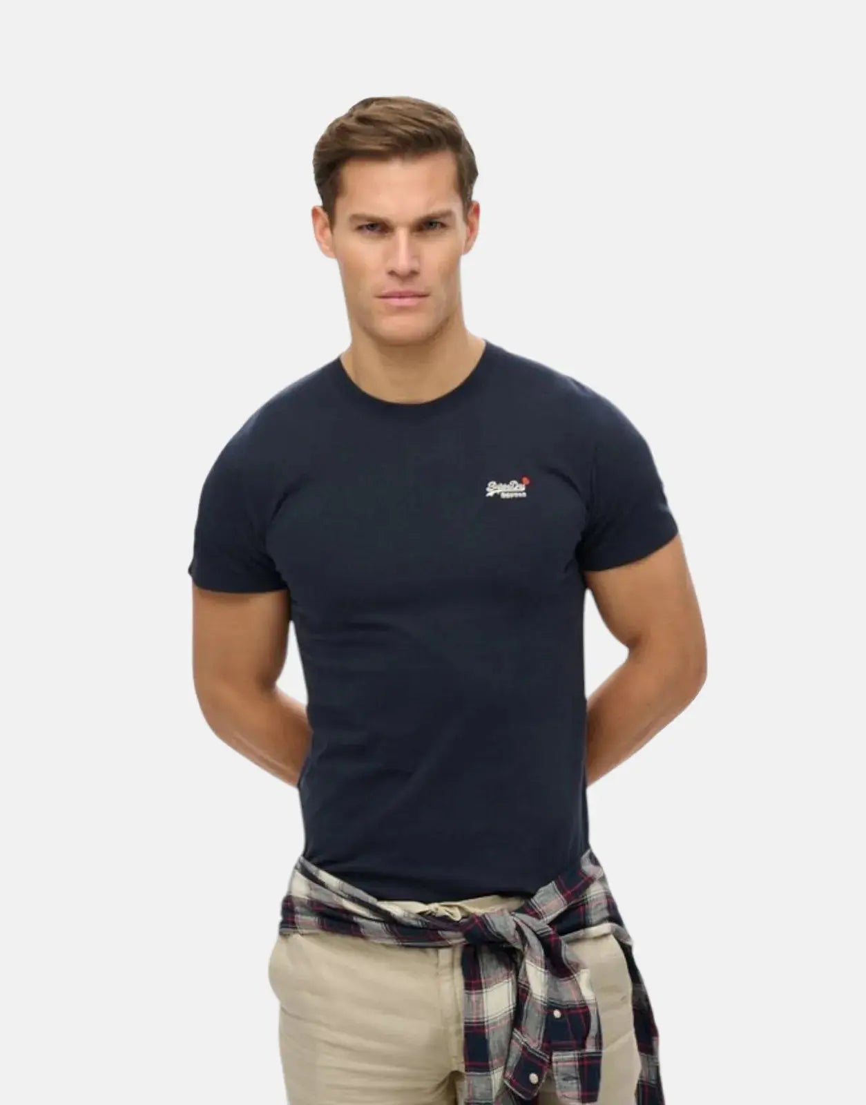Superdry Essential Contrast Eclipse Navy Emb T-Shirt - Subwear