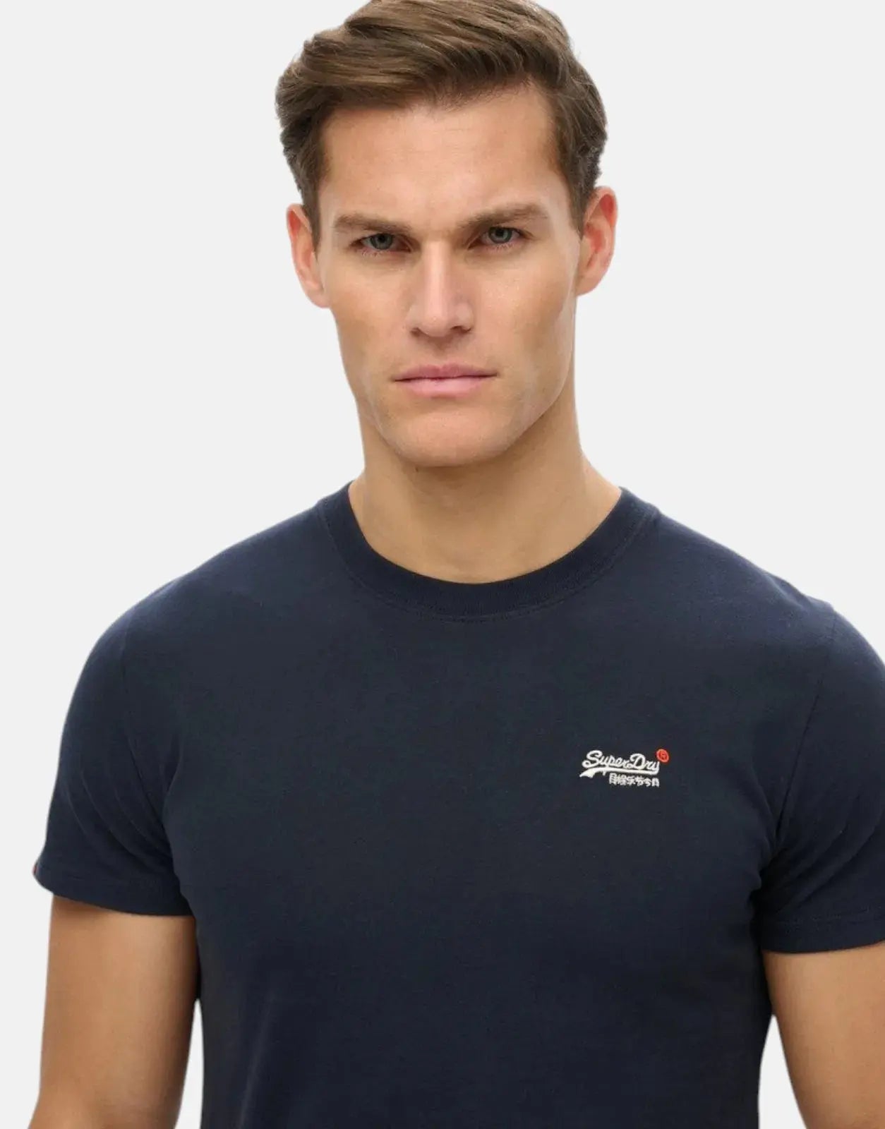 Superdry Essential Contrast Eclipse Navy Emb T-Shirt - Subwear