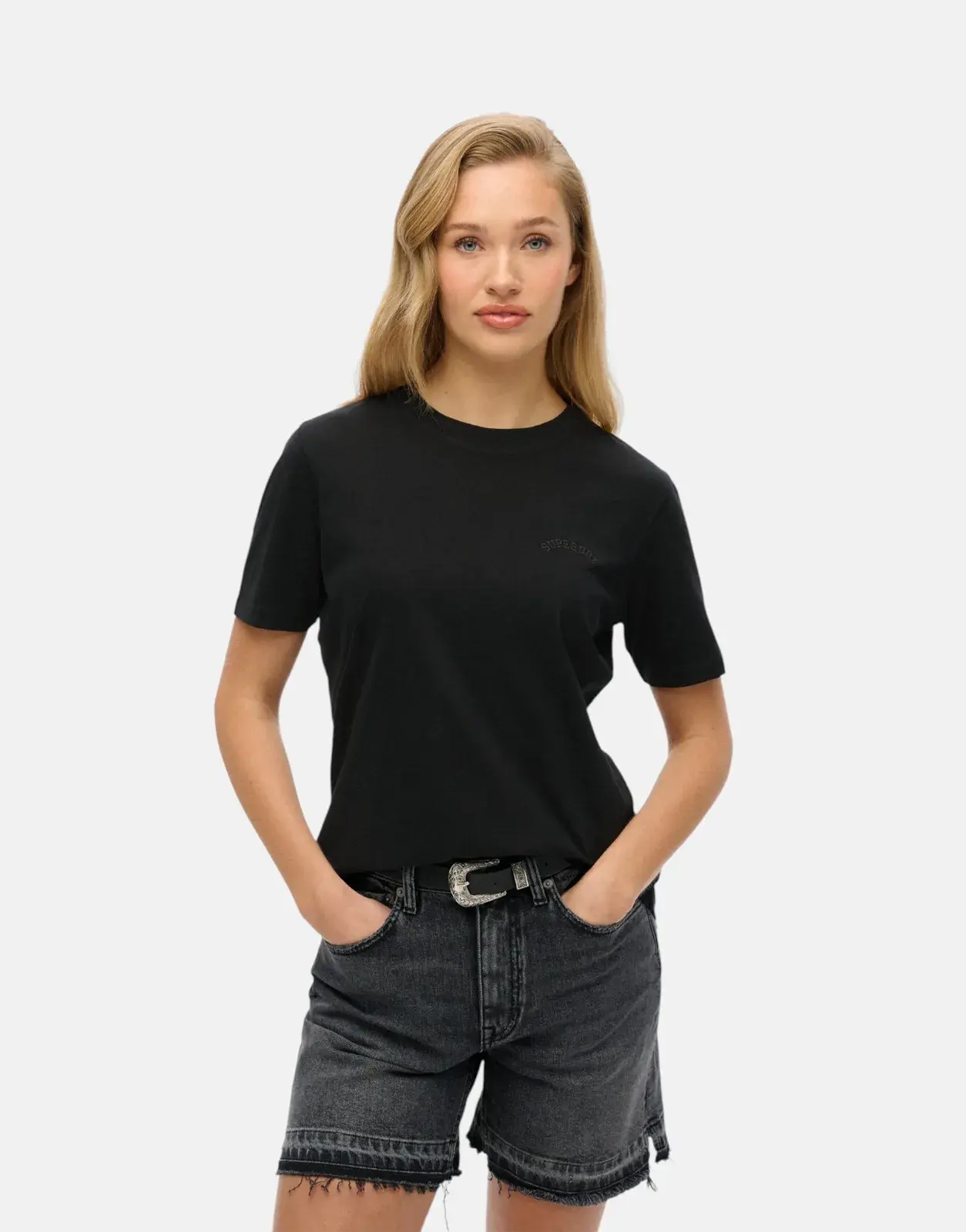 Superdry Essential Logo EMB Black T-Shirt - Subwear