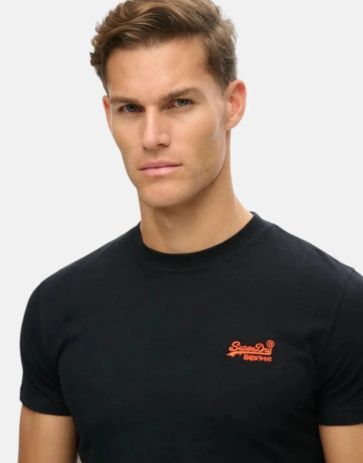 Superdry Essential Logo EMB Hazard Black T-Shirt - Subwear