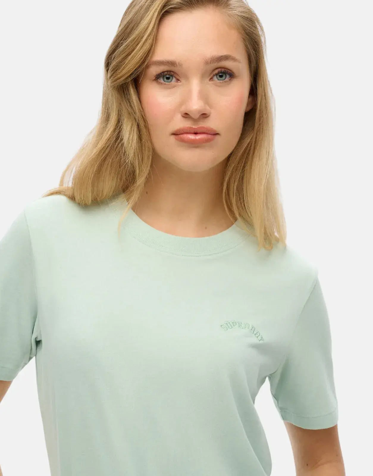 Superdry Essential Logo EMB Surf Spray Green T-Shirt - Subwear