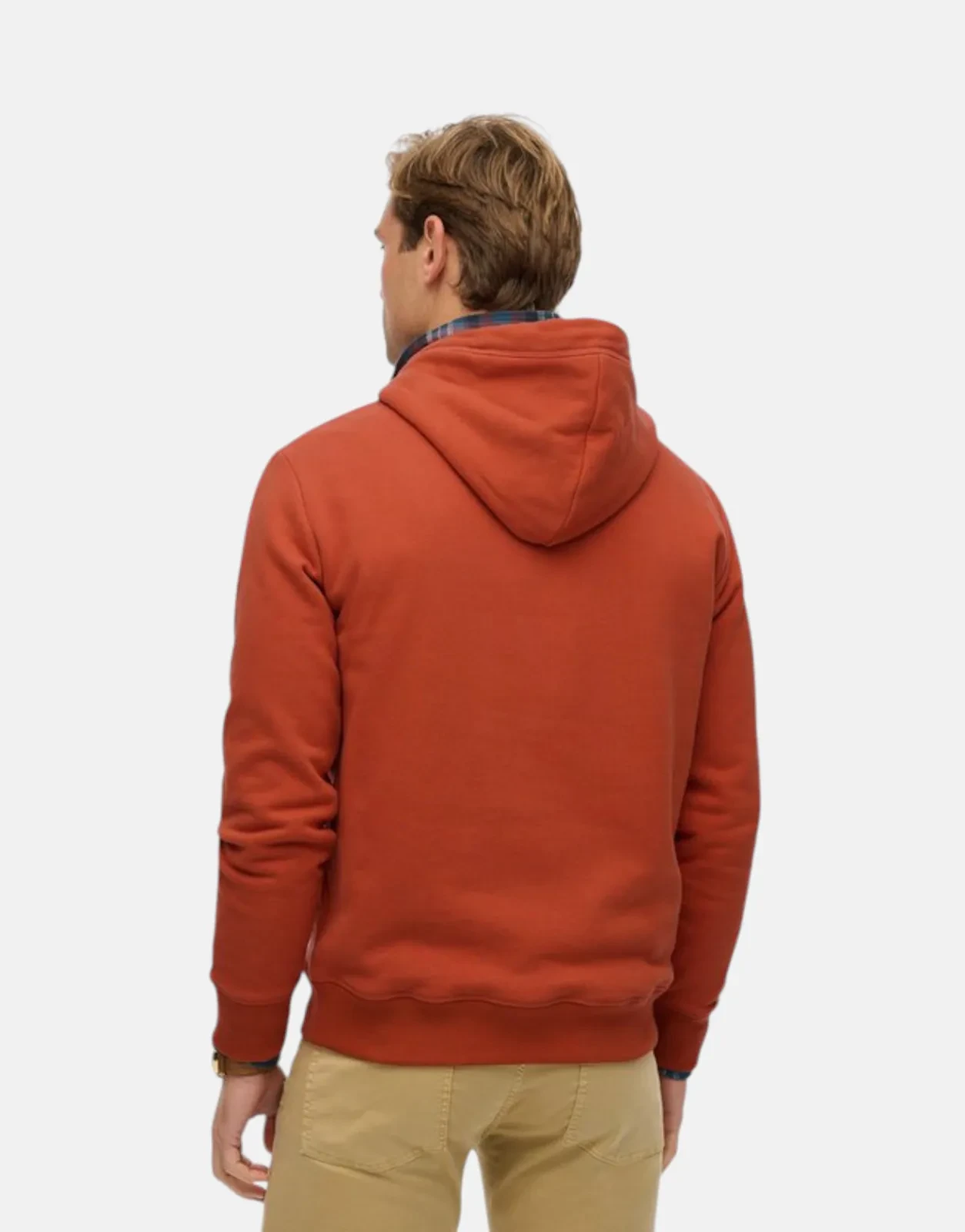 Superdry Essential Logo Enamel Autumn Glaze Orange Hoodie - Subwear