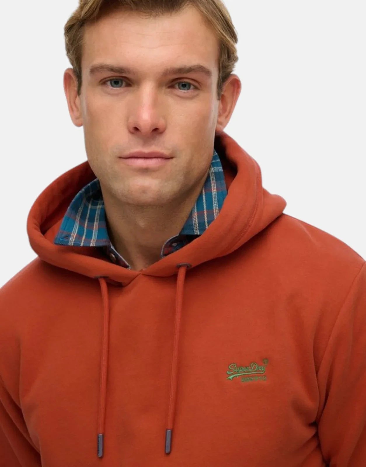 Superdry Essential Logo Enamel Autumn Glaze Orange Hoodie - Subwear