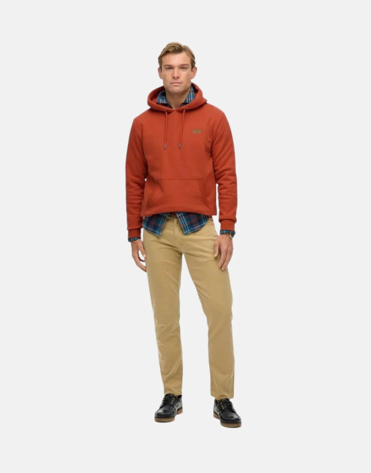 Superdry Essential Logo Enamel Autumn Glaze Orange Hoodie - Subwear
