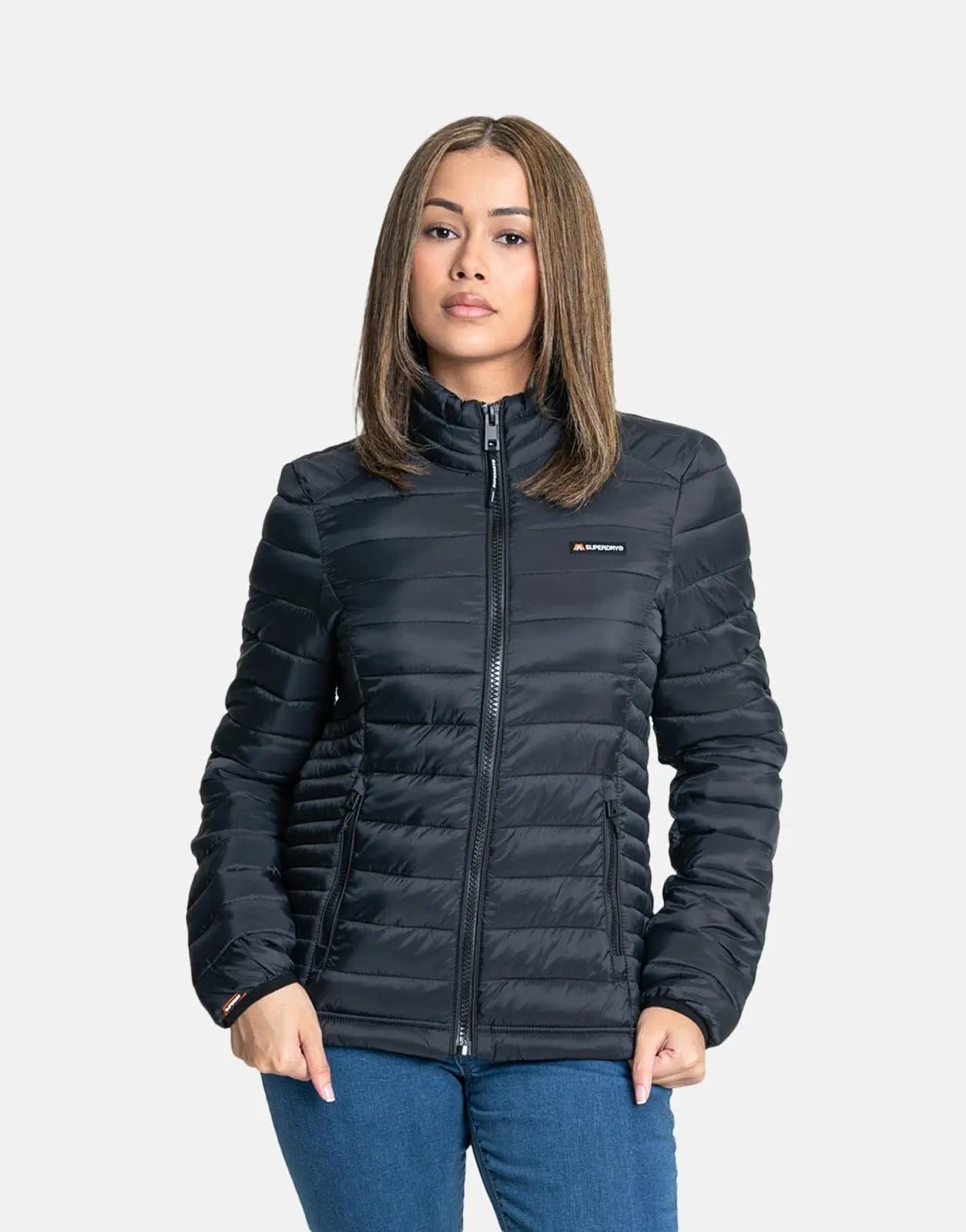 Superdry Fuji Lite Padded Puffer Black Jacket - Subwear